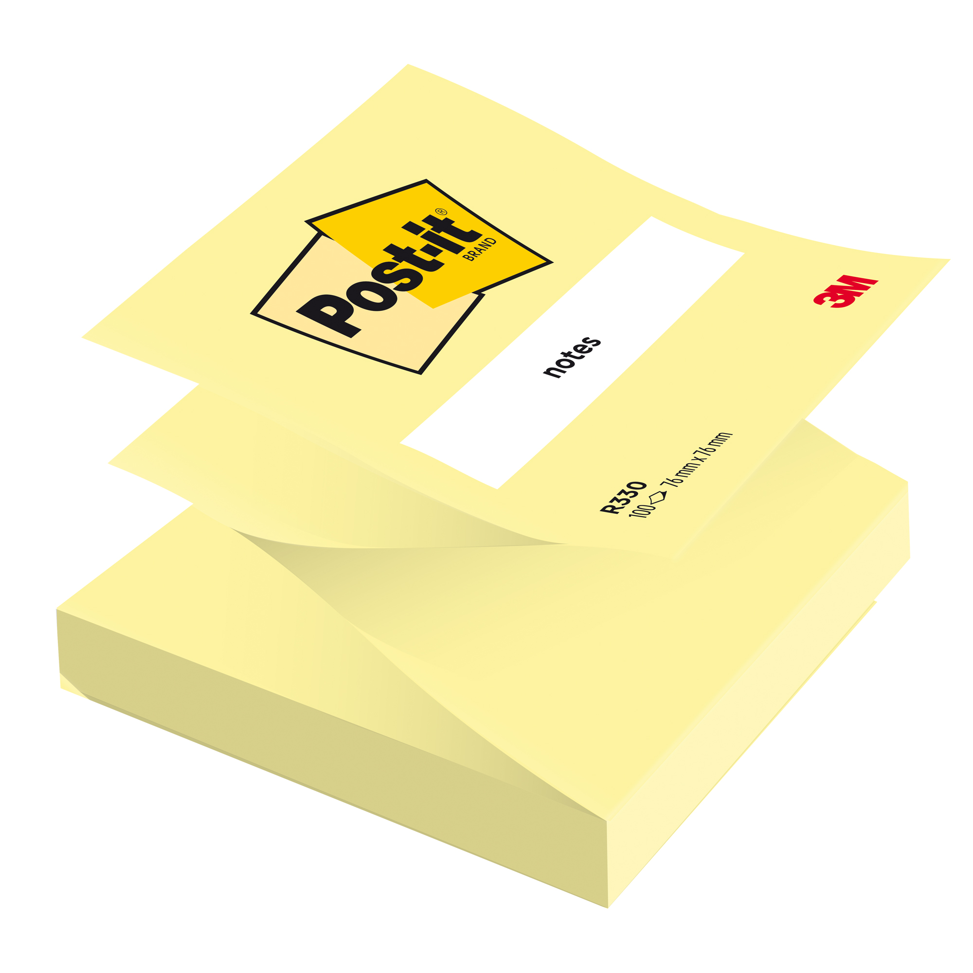 Blocco Post-it Z Notes - R330 - 76 x 76 mm - giallo Canary - 100 fogli - Post-it