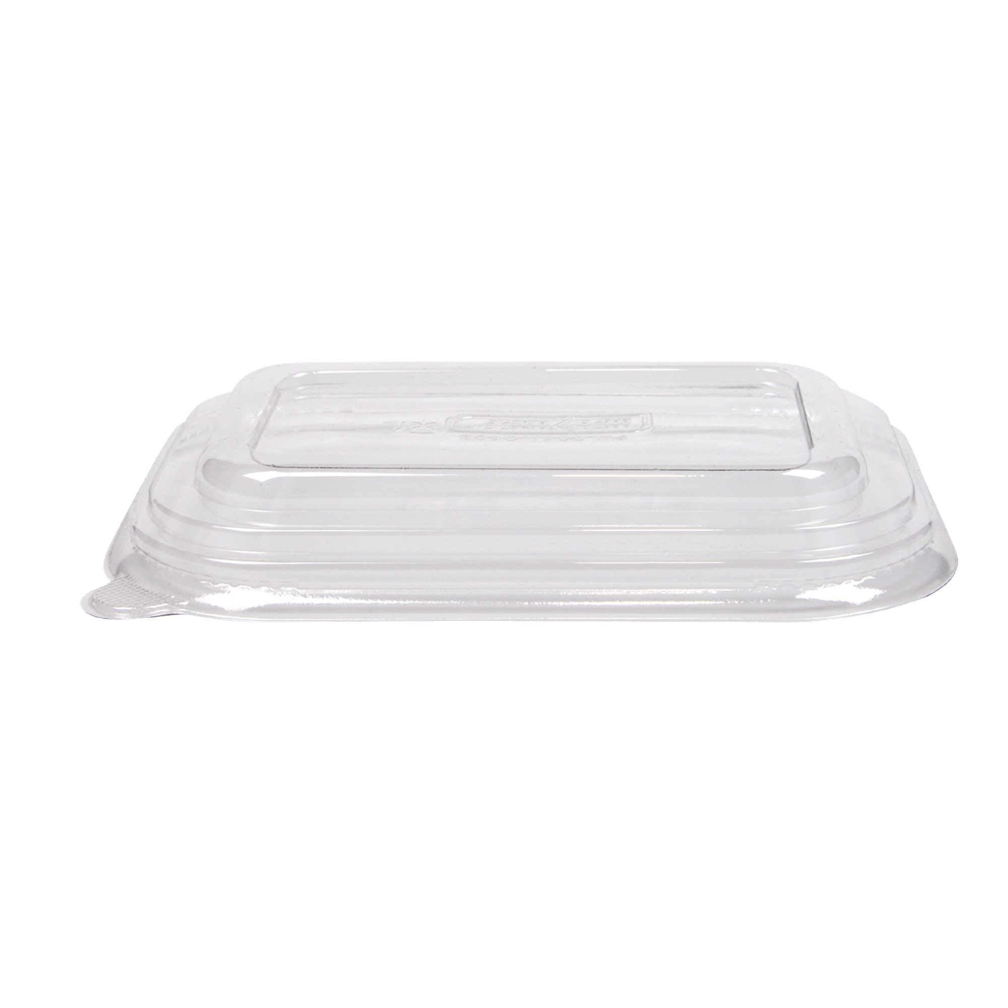 Coperchio in resina - per bowl rettangolari 500/750 ml – 17 x 12 cm - trasparente - Signor Bio - conf. 50 pezzi