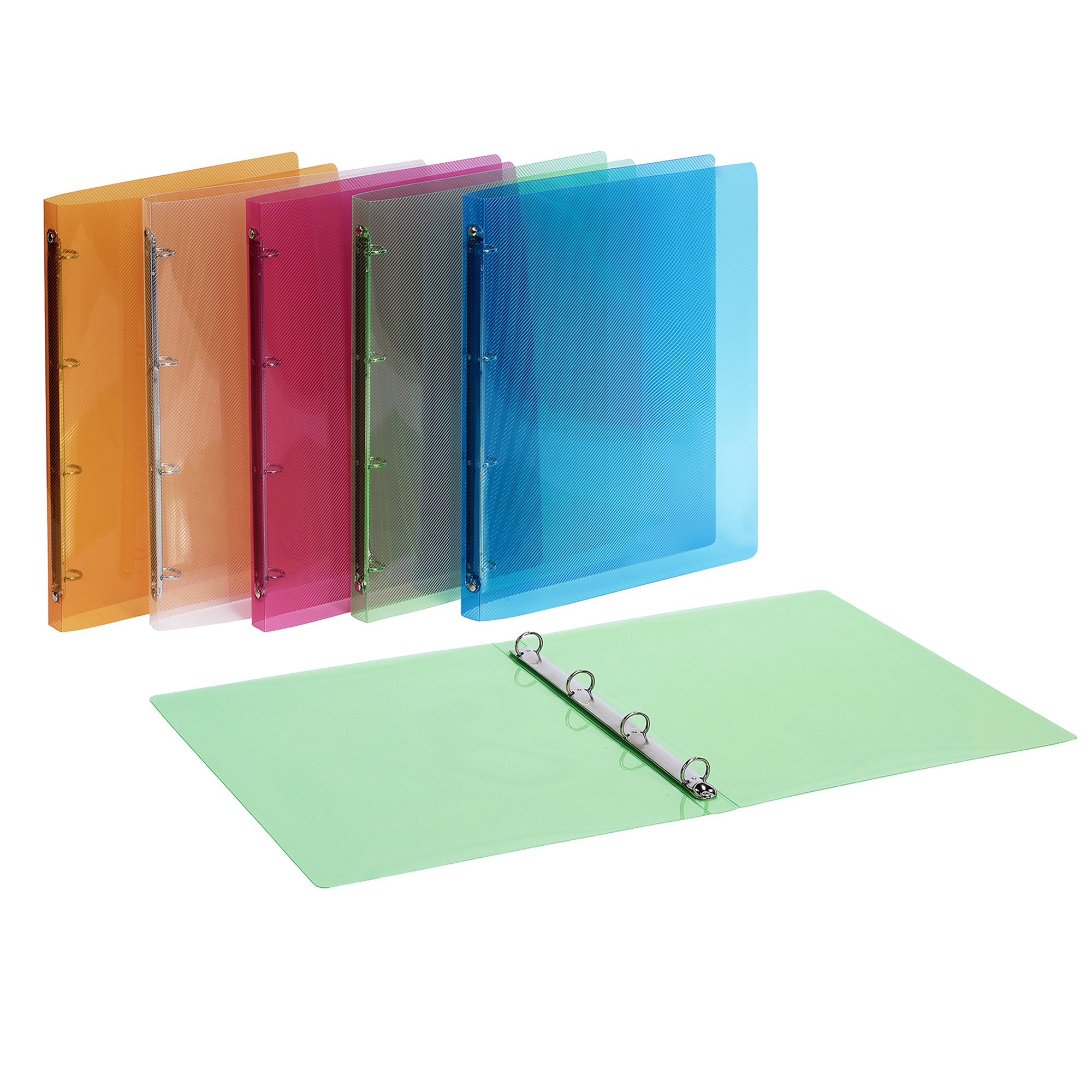 Raccoglitore Lumina - 22 x 30 cm - 4 anelli tondi 15 mm - PP - colori assortiti - Favorit