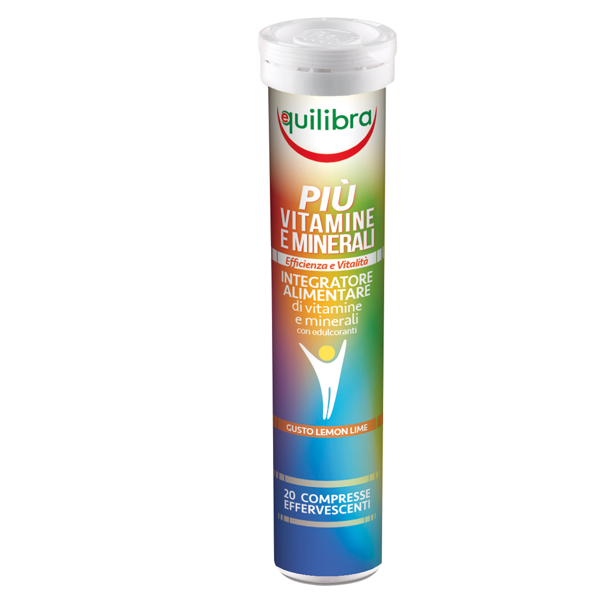 Integratore Più Vitamine & Minerali - gusto lemon lime - 20 compresse (86 gr cad.) - Equilibra