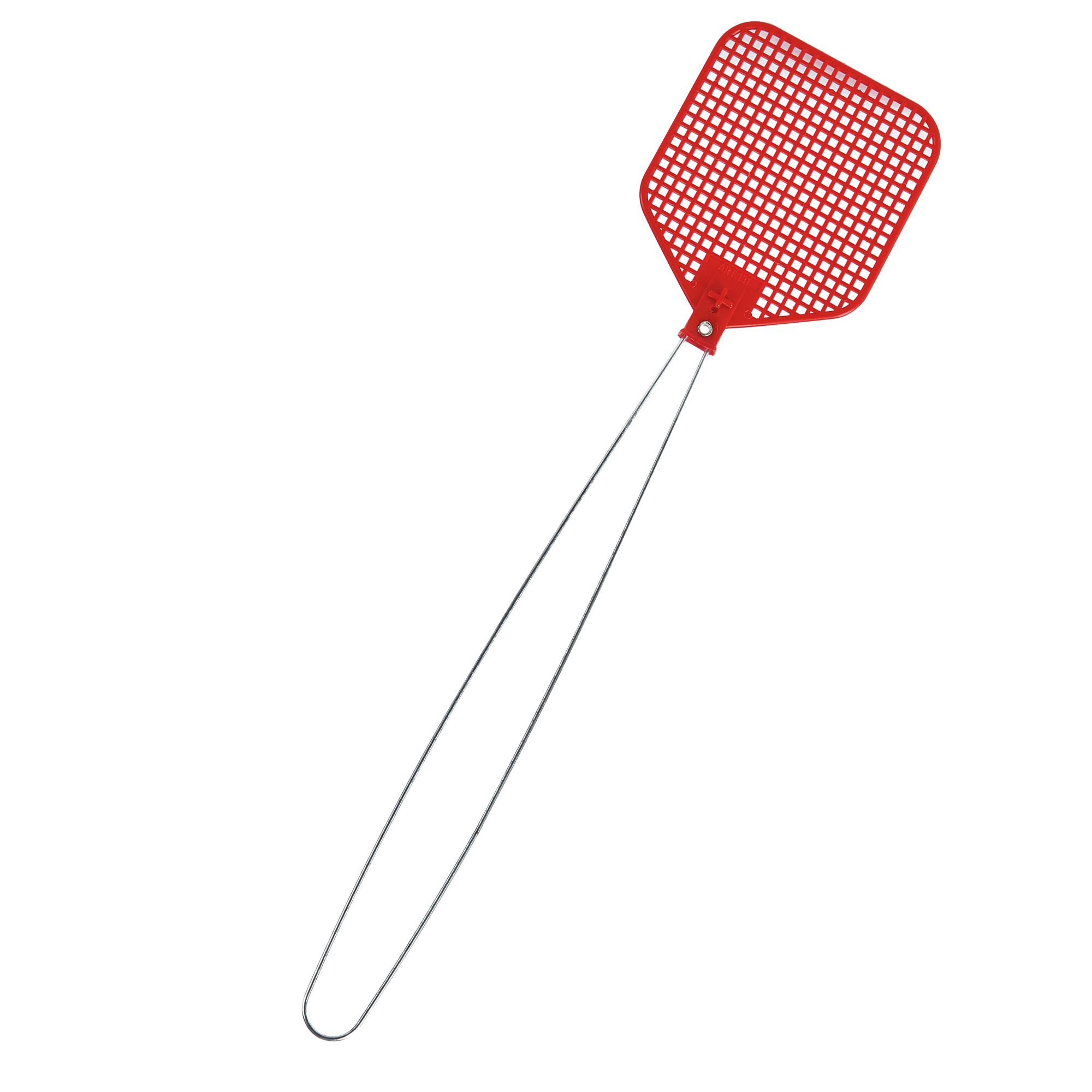 Paletta abbattimosche - con manico in metallo - 10 x 3 x 42,5 cm - Blu Dimora