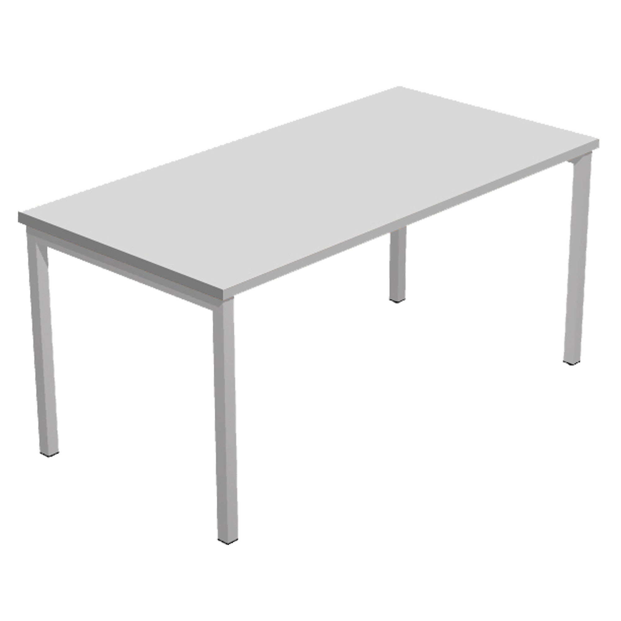 Scrivania Easy Plus - lineare - 180 x 80 x 72,5 cm - grigio