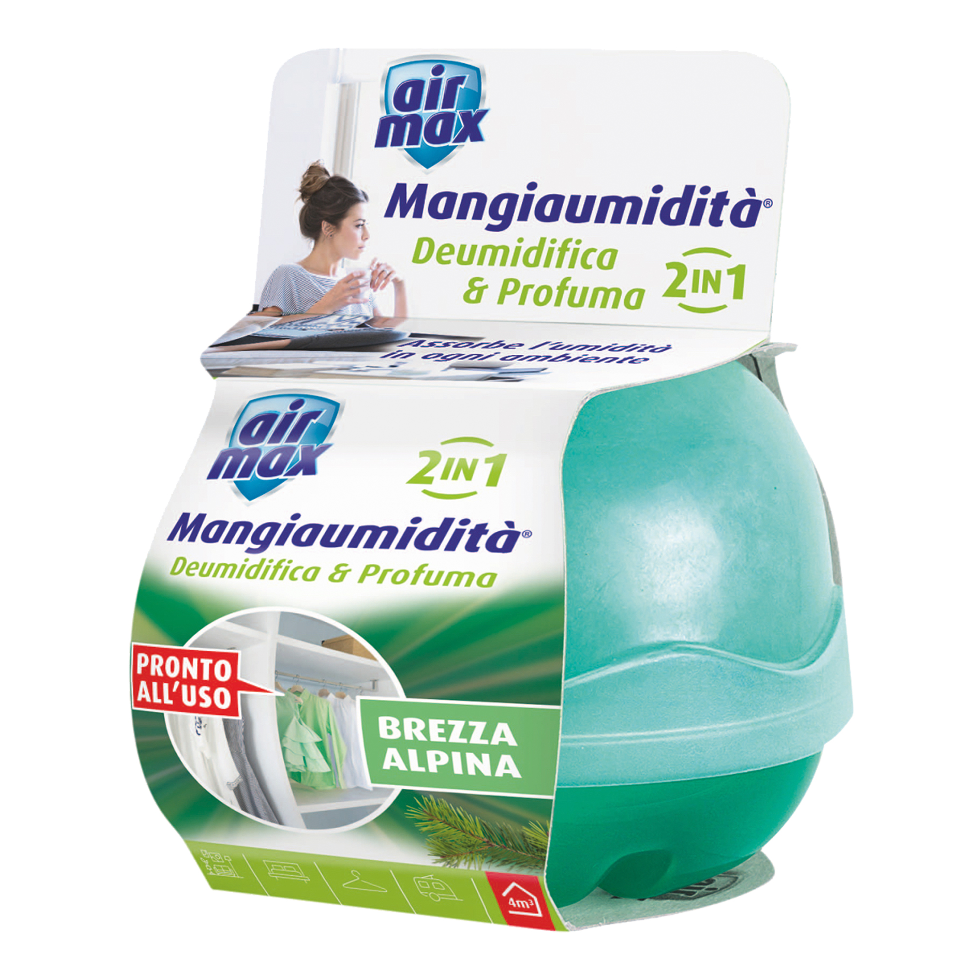 Kit Mangiaumidità 2 in 1 Deo Brezza Alpina - 40 gr - Air Max