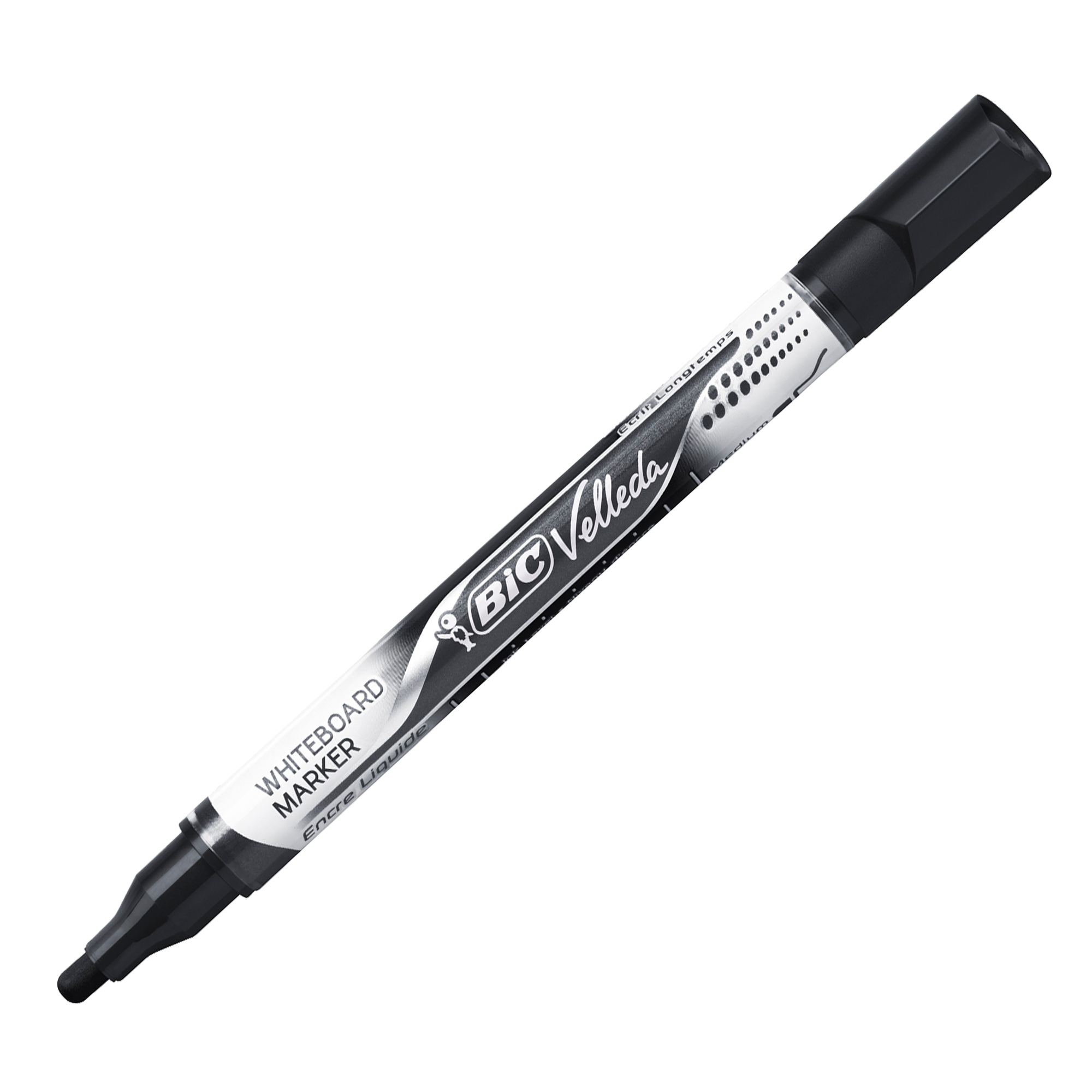 Marcatori Whiteboard Marker Velleda liquid Ink - punta tonda 2,2mm - nero - Bic