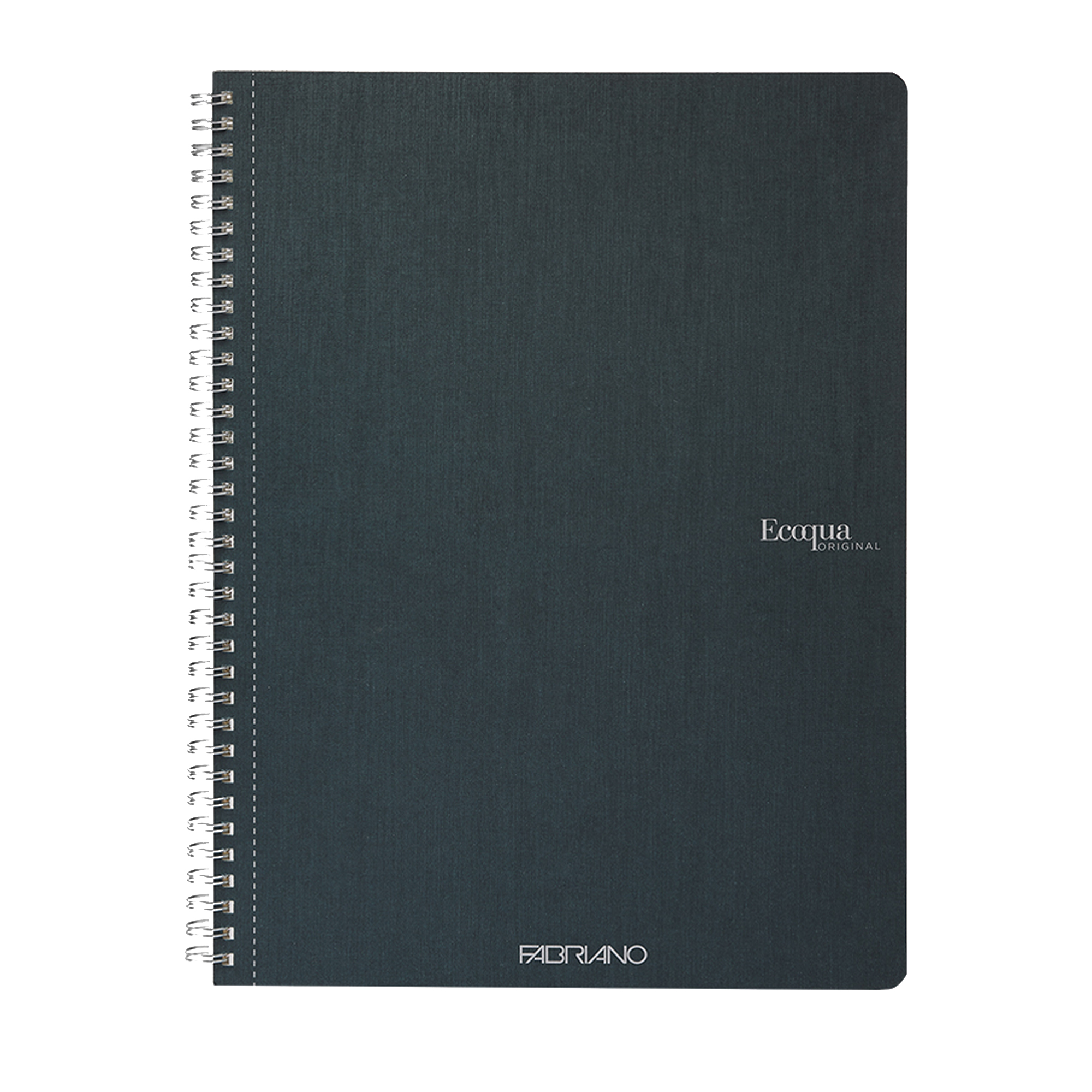 Maxiquaderno Ecoqua original - A4 - 90 gr - 5 mm - 70 fogli - verde scuro - spiralato - Fabriano