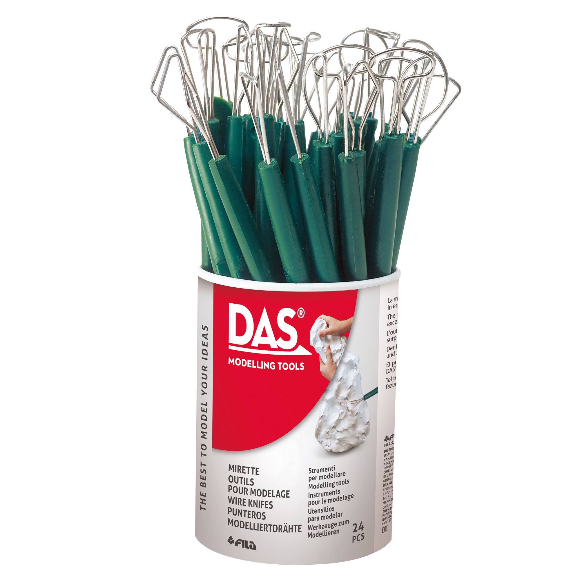 Barattolo mirette - Das - conf. 24 pezzi