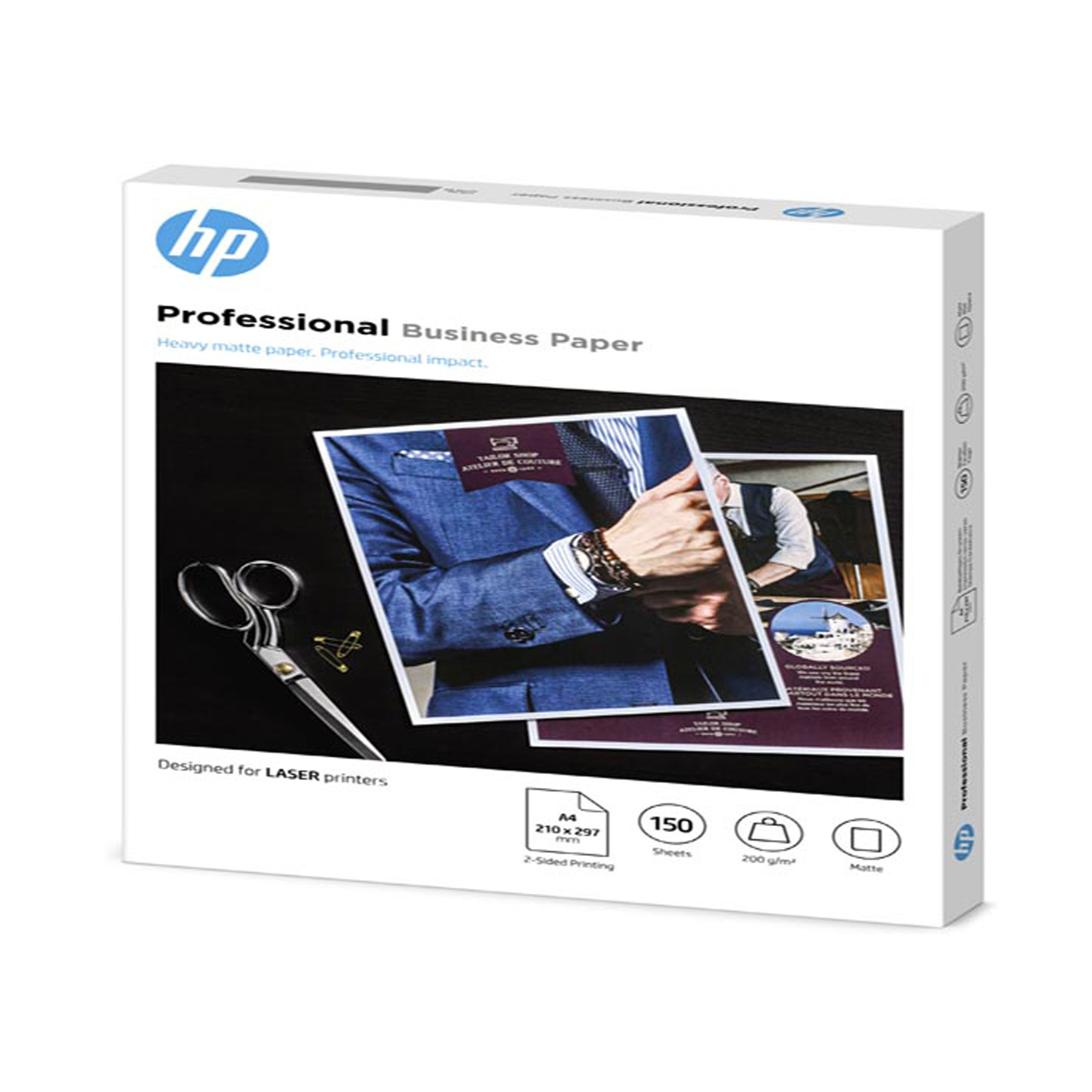 Hp - Confezione da 150 fogli carta fotografica HP originale opaca professionale A4/210 x 297 mm - 7MV80A