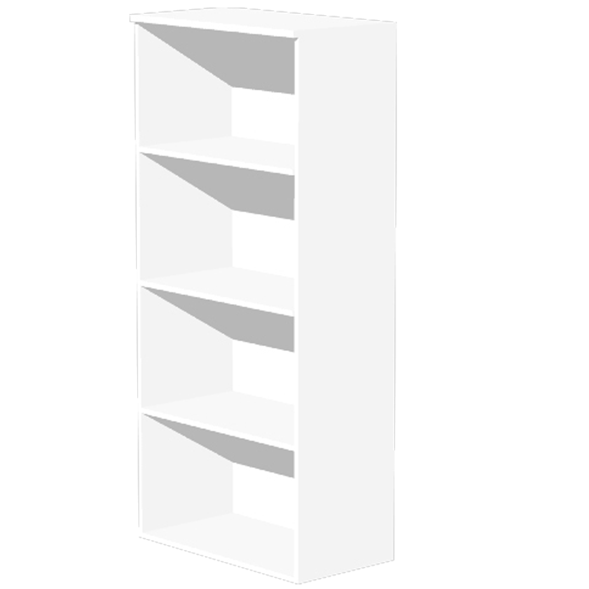 Mobile Easy - alto a giorno - 80 x 35 x 180 cm - bianco