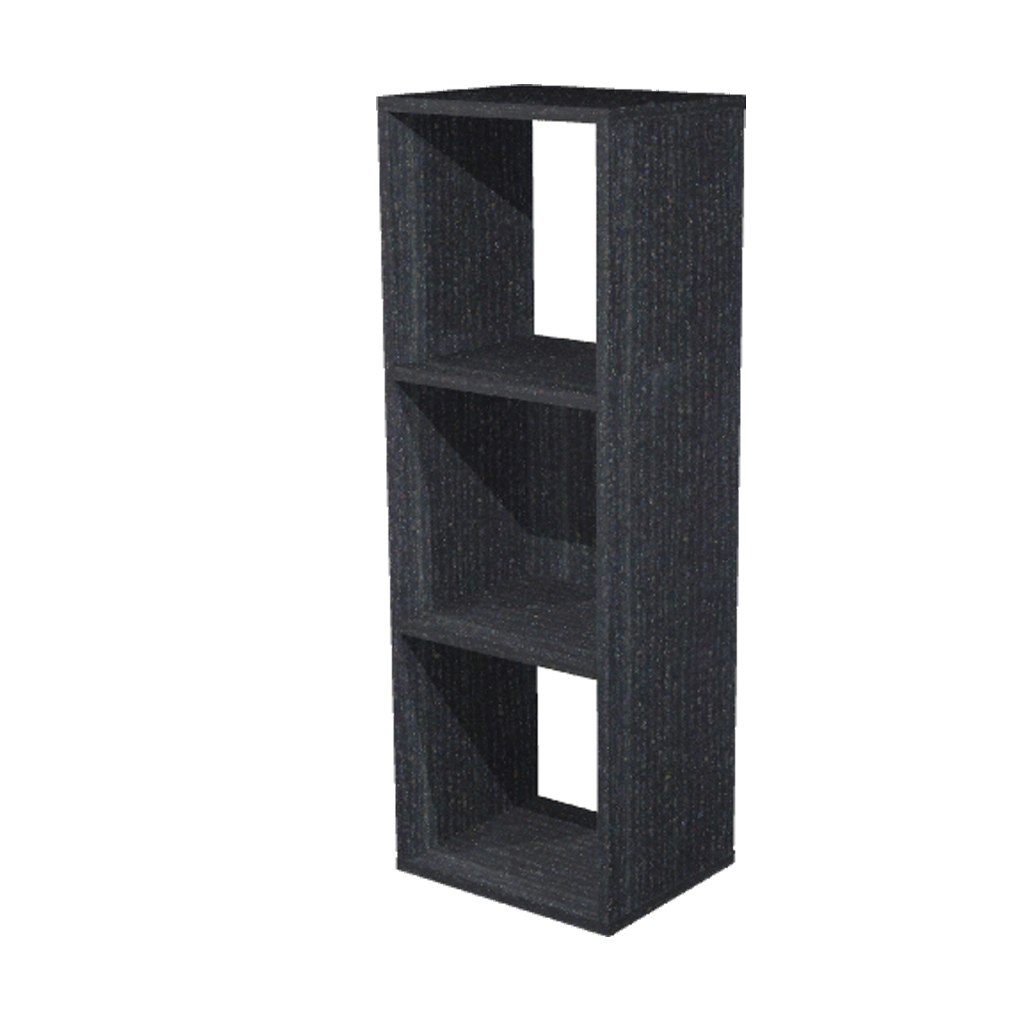 Libreria casellario Rainbow - 3 caselle - 35,9 x 29,2 x 103,9 cm - nero venato