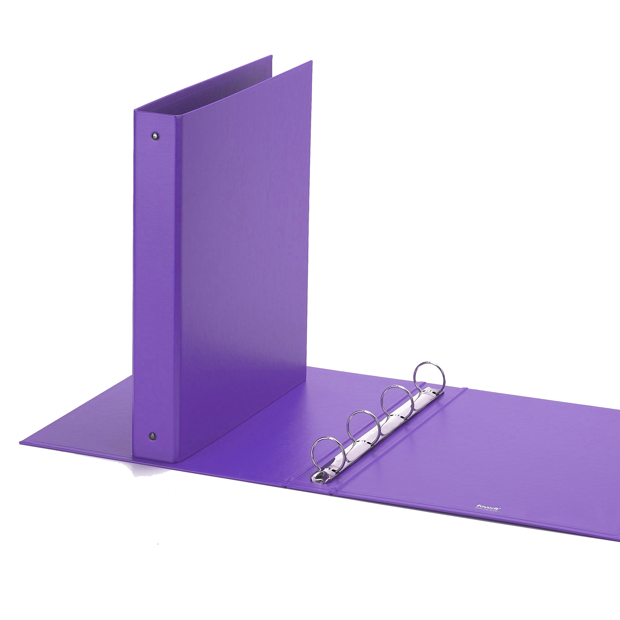 Raccoglitore Europa - 22 x 30 cm - 4 anelli tondi 30 mm - dorso 4 cm - viola - Favorit