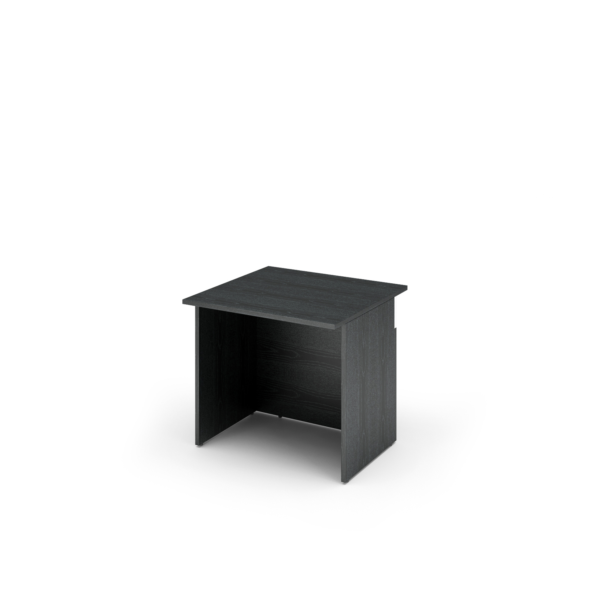 Modulo reception Prestige disabili - senza sopralzo - 80 x 97,5 x 72 cm - nero venato/bianco