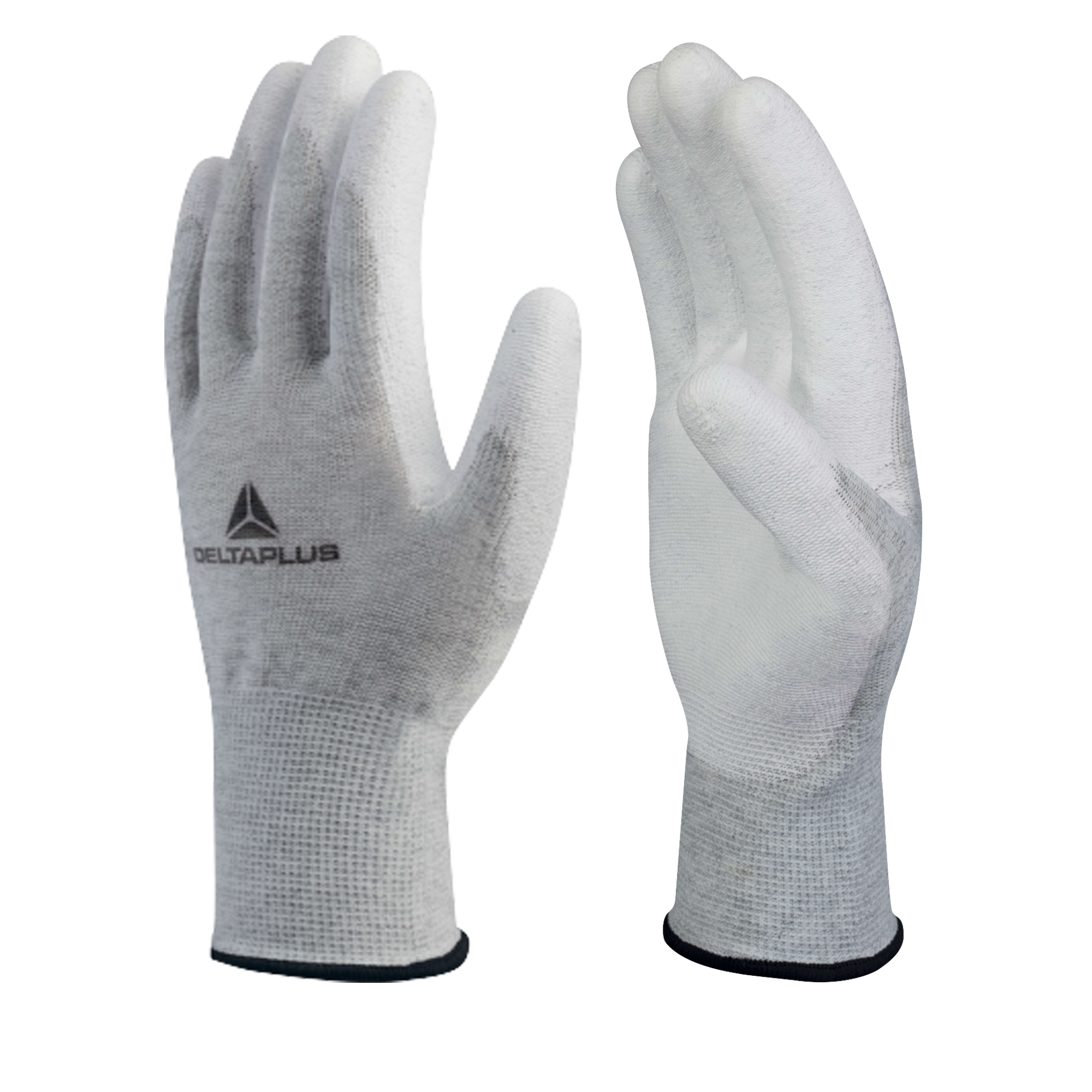 Guanti antistatico VE702PESD - poliestere / carbonio - taglia 10 - bianco - Deltaplus
