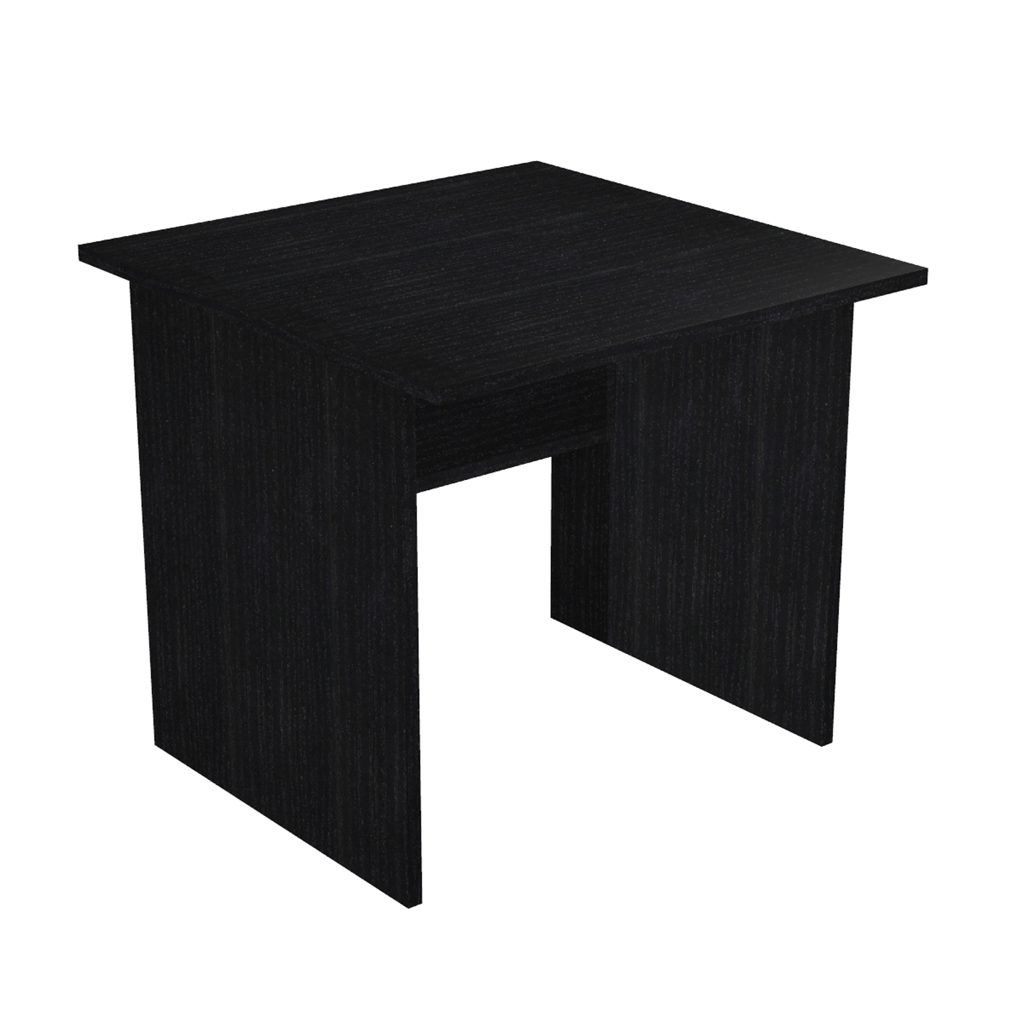 Scrivania Easy - lineare - 80 x 80 x 72 cm - nero venato