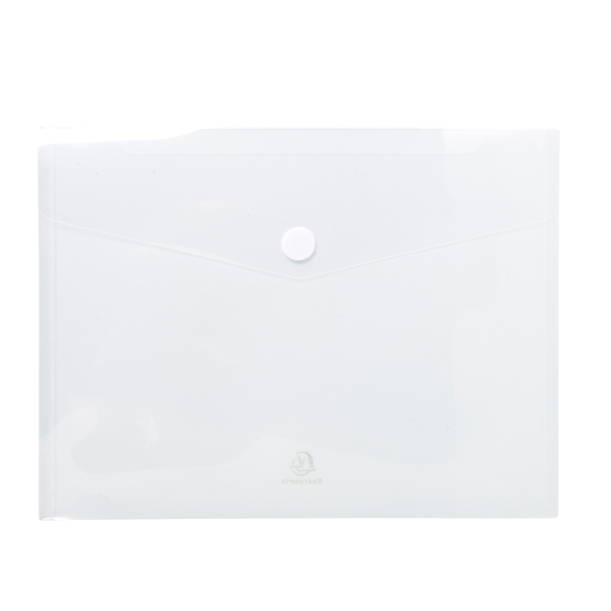Busta a tasca con chiusura in velcro - PPL - 24 x 32 cm - trasparente - Exacompta