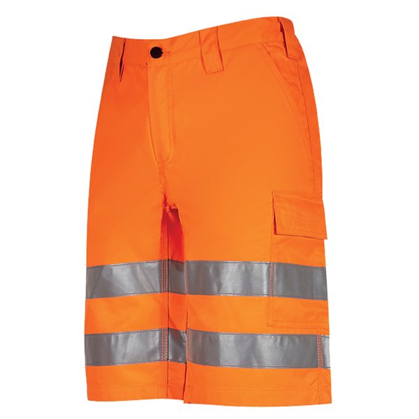 Bermuda alta visibilità Altair - taglia L - arancio fluo - U-Power