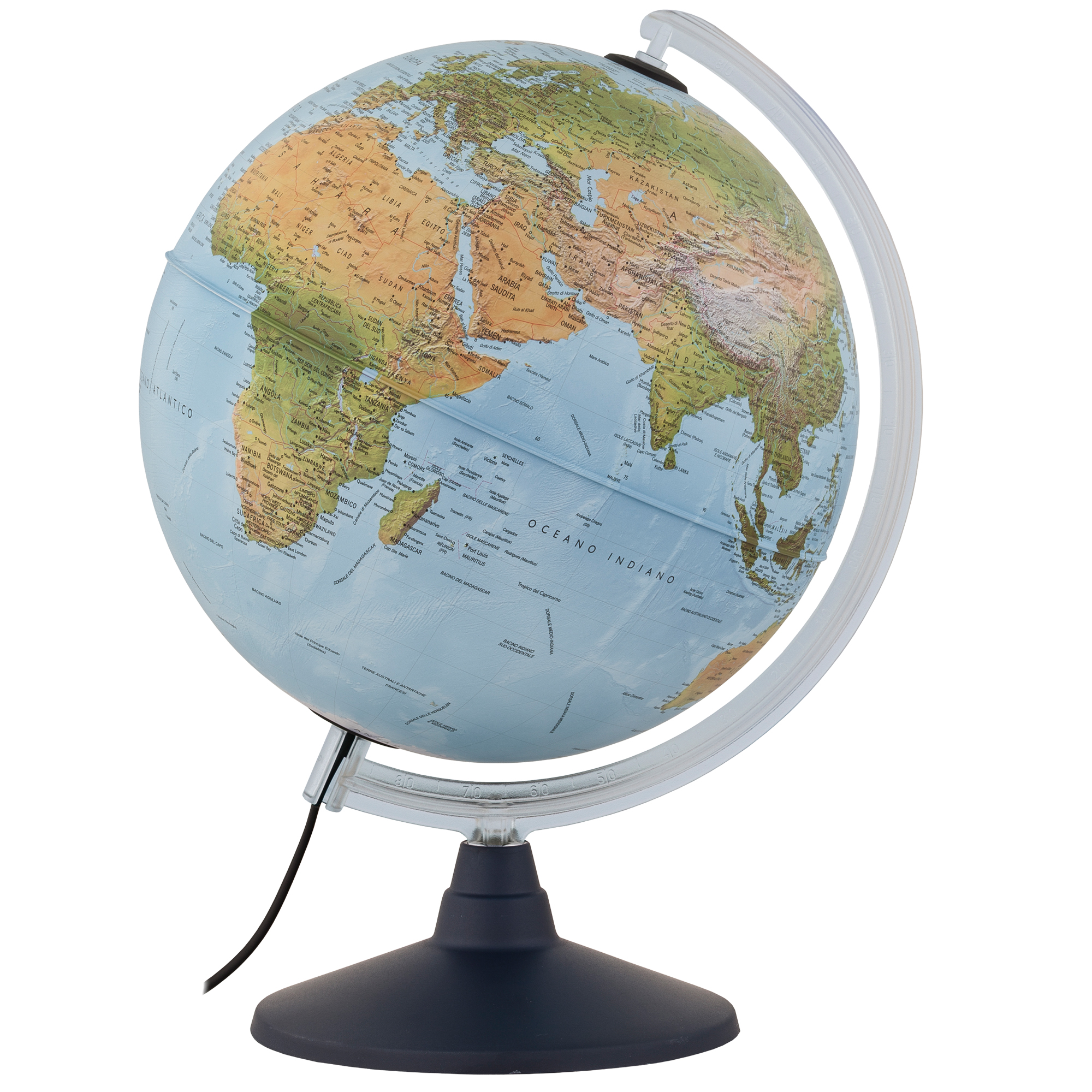 Globo geografico illuminato Elite - diametro 30 cm - Tecnodidattica