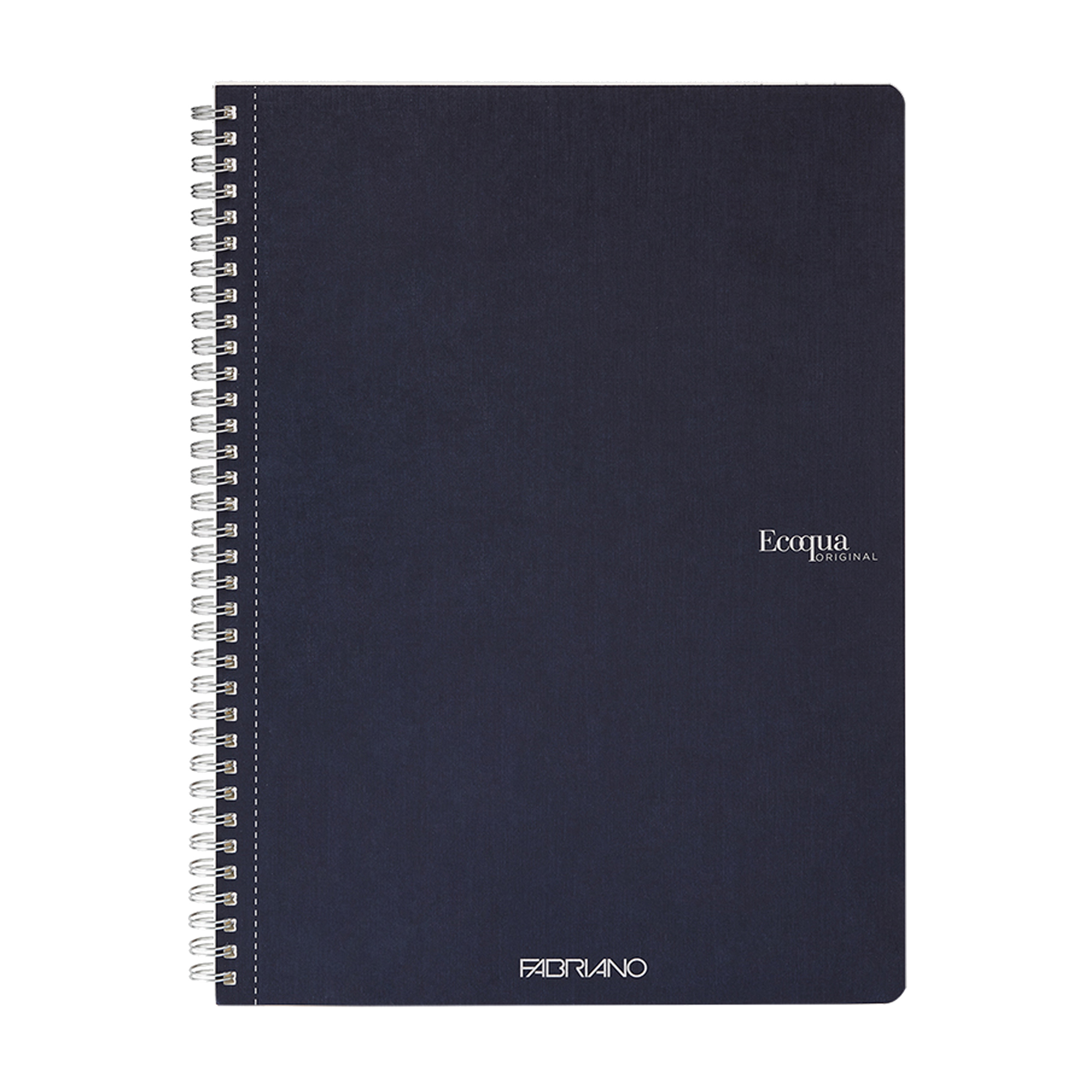Maxiquaderno Ecoqua original - A4 - 90gr - 5mm - 70 fogli - blu scuro - spiralato - Fabriano