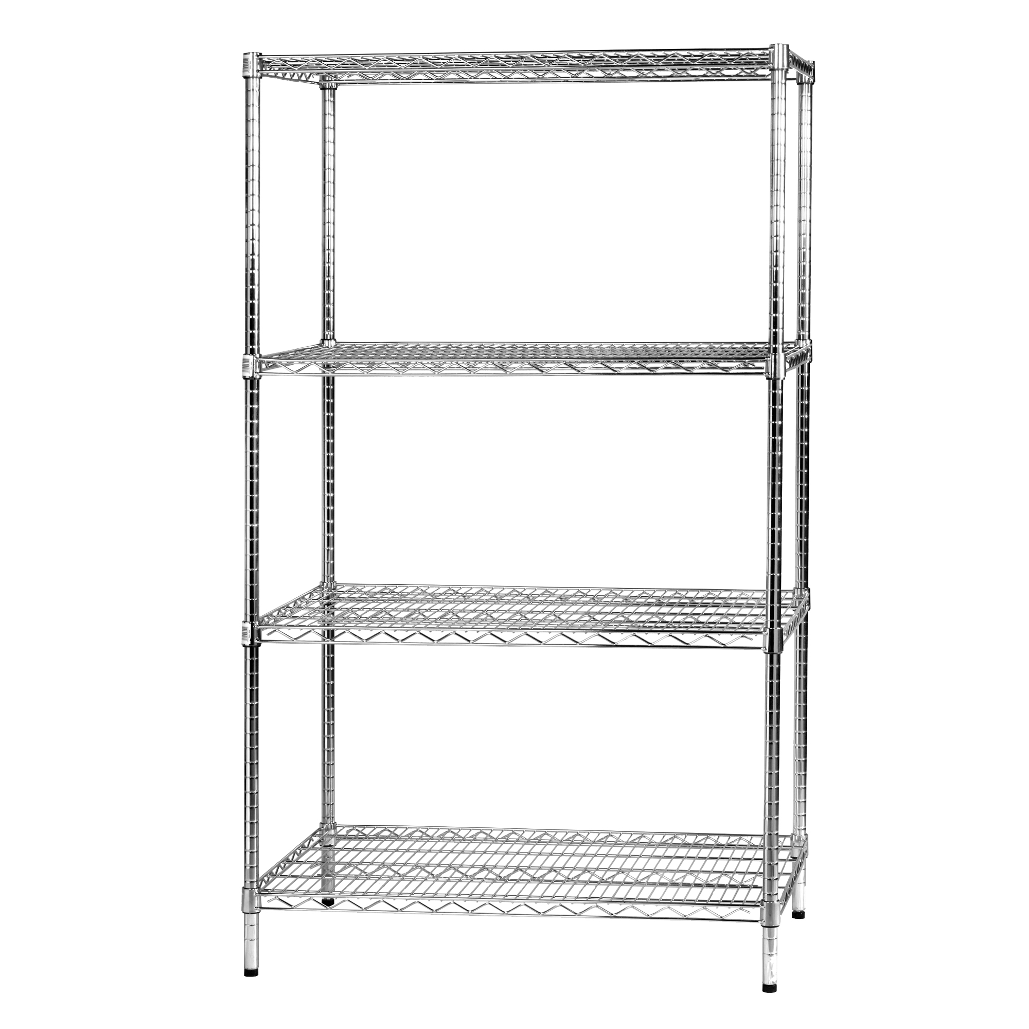 Kit scaffale Archimede - 4 ripiani - 60 x 90 x 160 cm - acciaio cromato - Serena Group