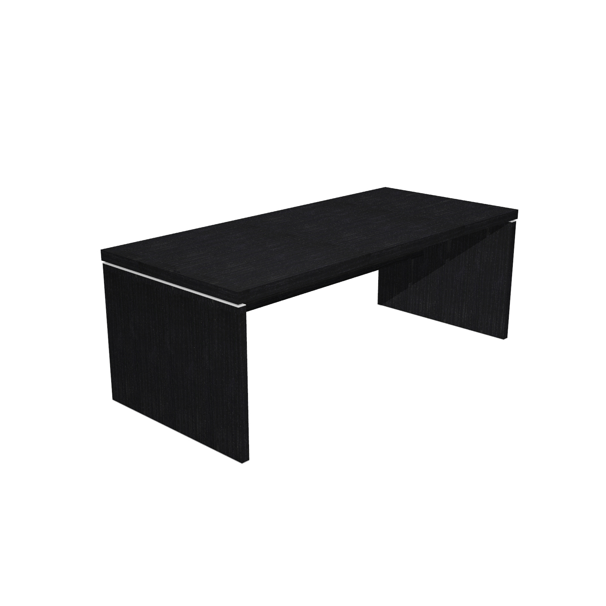 Scrivania direzionale Prestige - 180 x 90 x 74 cm - nero venato