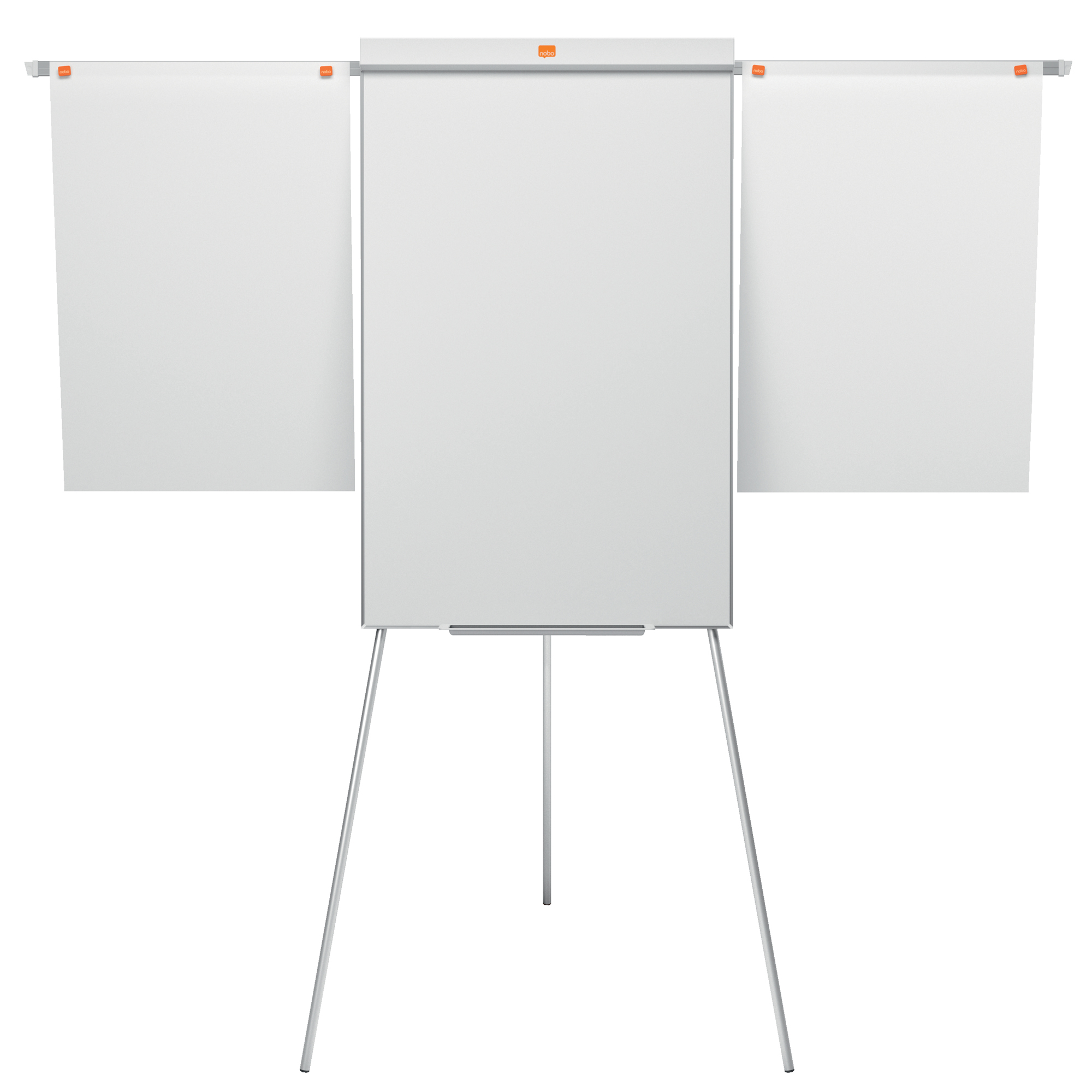 Lavagna portablocco Classic con cavalletto - 100 x 68,5 cm - bracci estensibili - bianco - Nobo