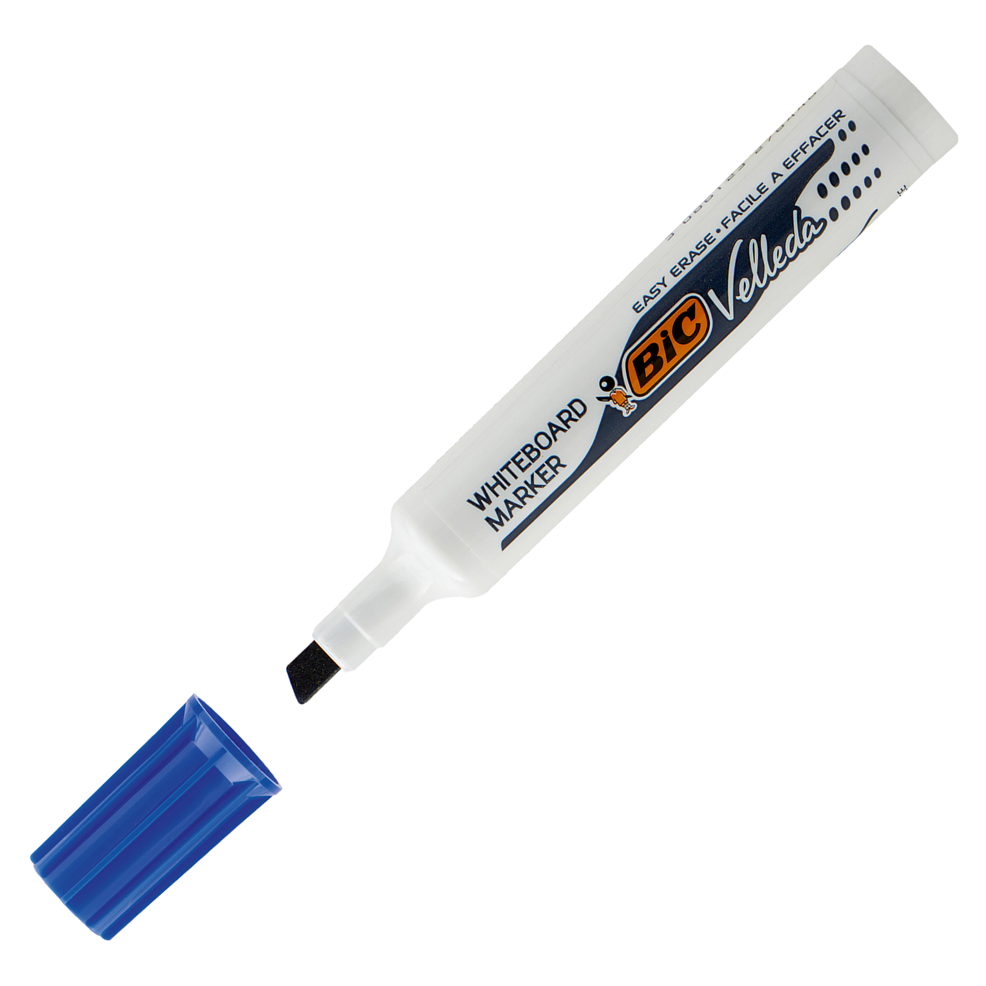 Pennarello Whiteboard Marker Velleda 1791 - punta a scalpello da 3,3mm a 4,6mm - blu - Bic