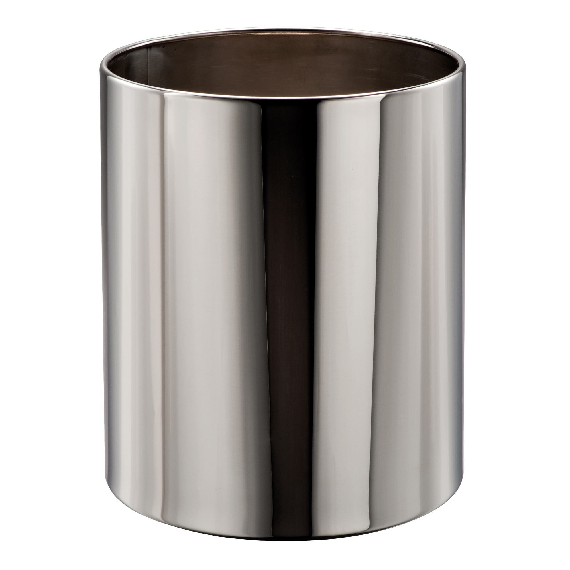 Cestino gettacarte Getsi - diametro 23 cm - H 28 cm - 12,5 L - inox brillante - Medial