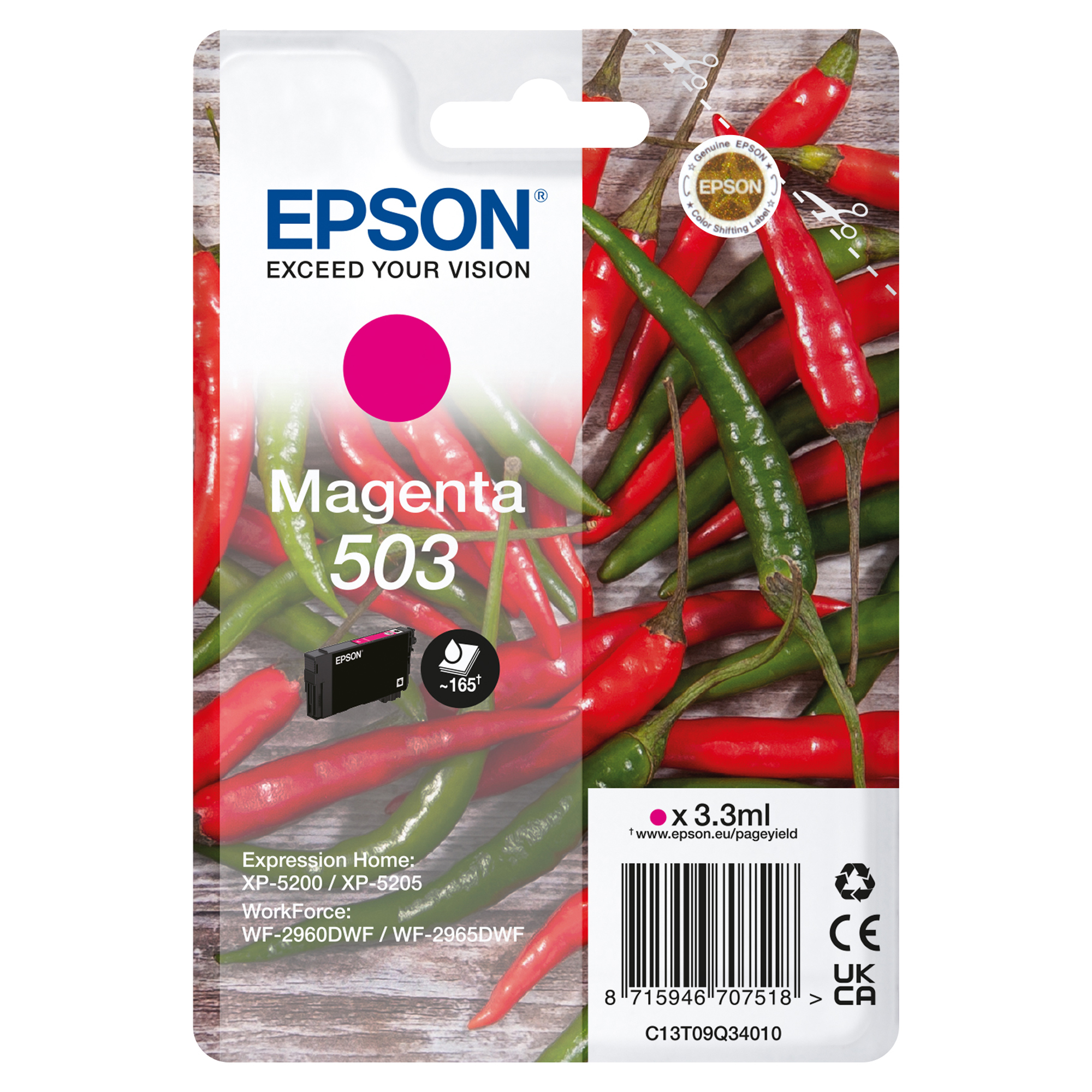 Epson - Cartuccia - Magenta - 503 - C13T09Q34010 - 3,3 ml
