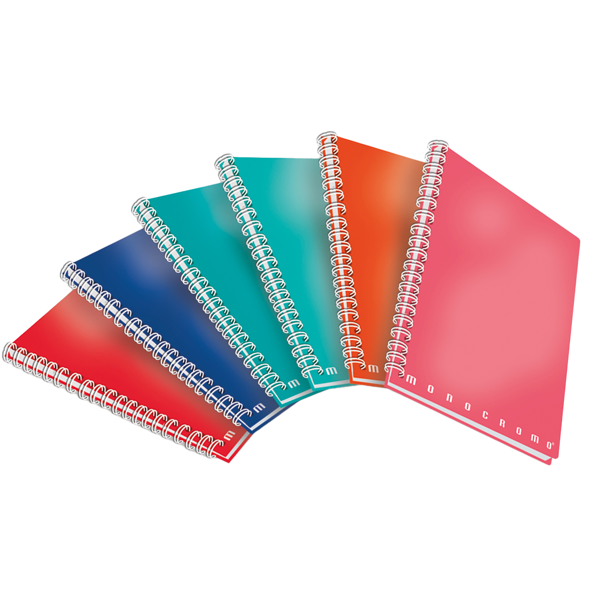 Maxiquaderno Monocromo - A4 - 4mm - 70 fogli - 80gr - s/fori  - spiralato - Pigna