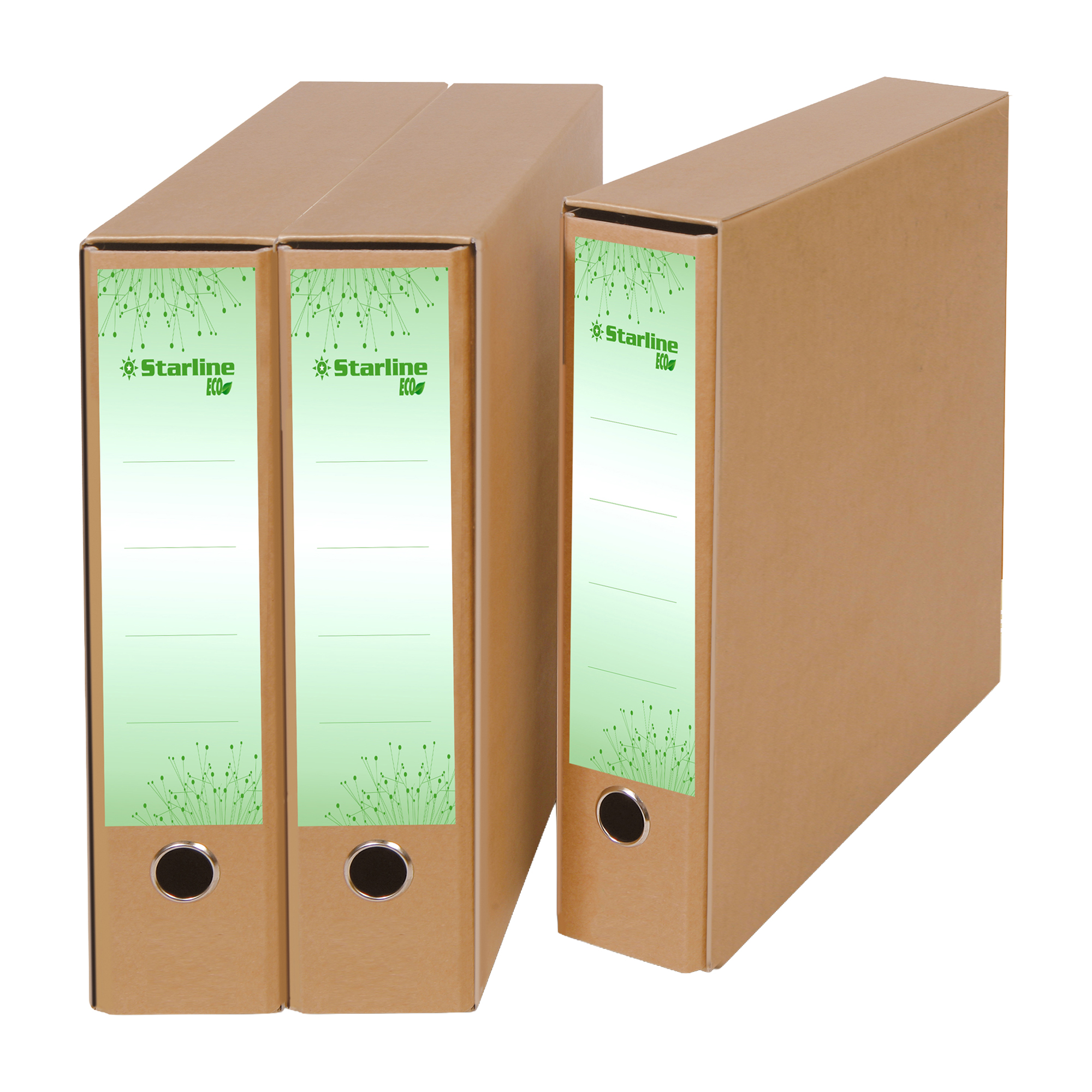 Registratore commerciale/UNI - Eco - dorso 8 cm - avana - Starline