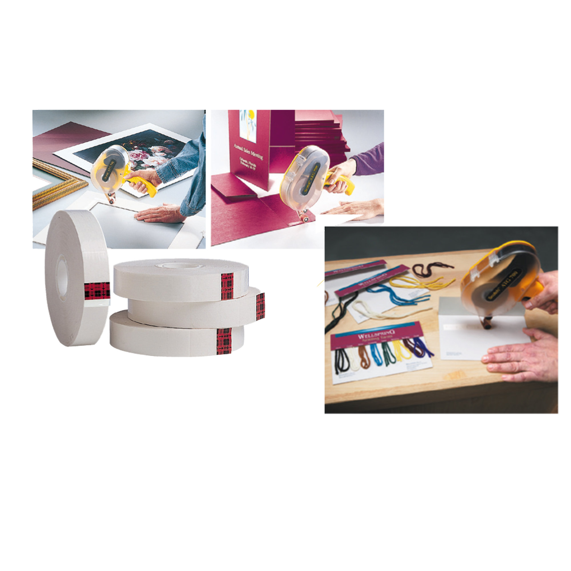 Nastro biadesivo per dispenser ATG - senza supporto - 12 mm x 44 m - trasparente - Scotch