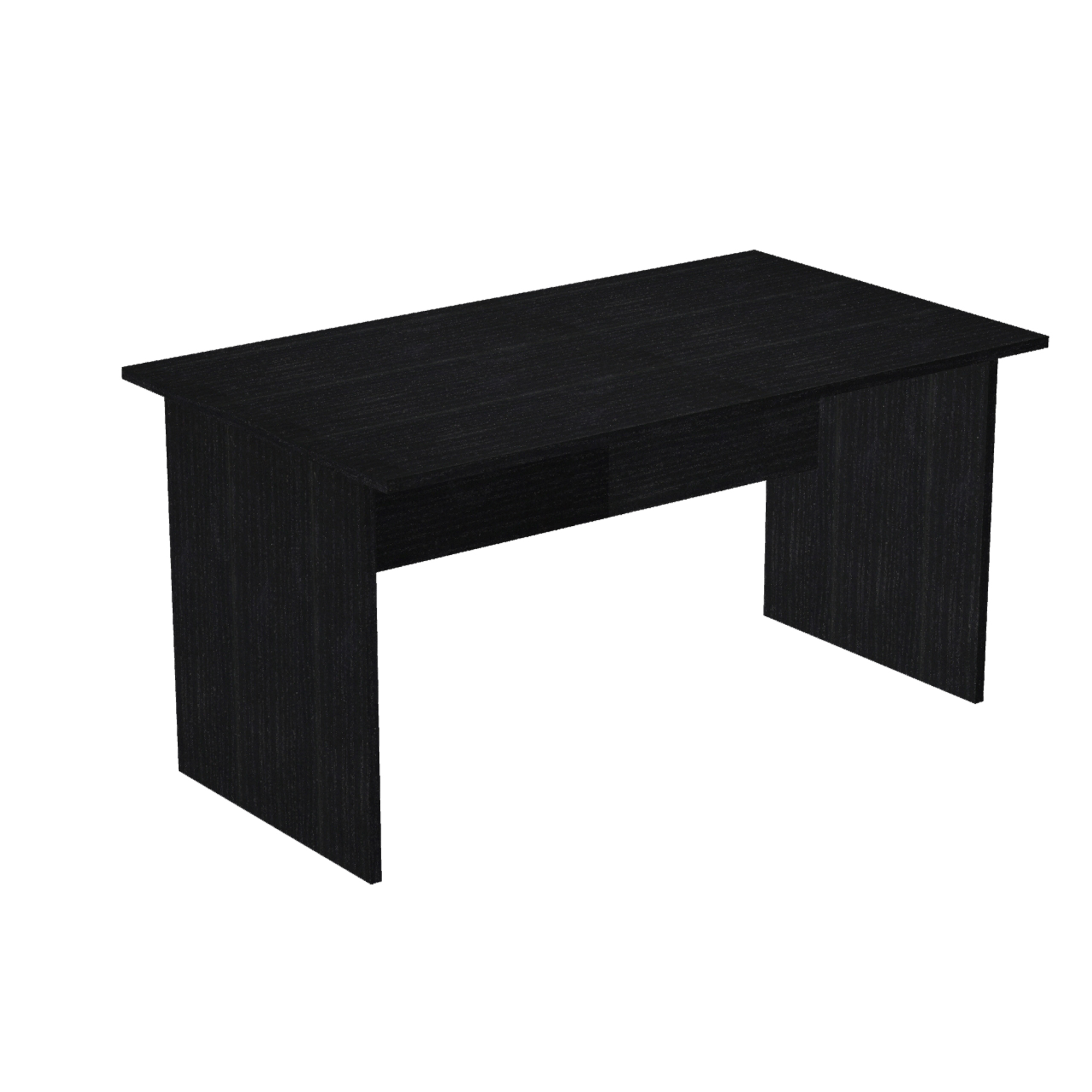 Scrivania Easy - lineare - 140 x 80 x 72 cm - nero venato