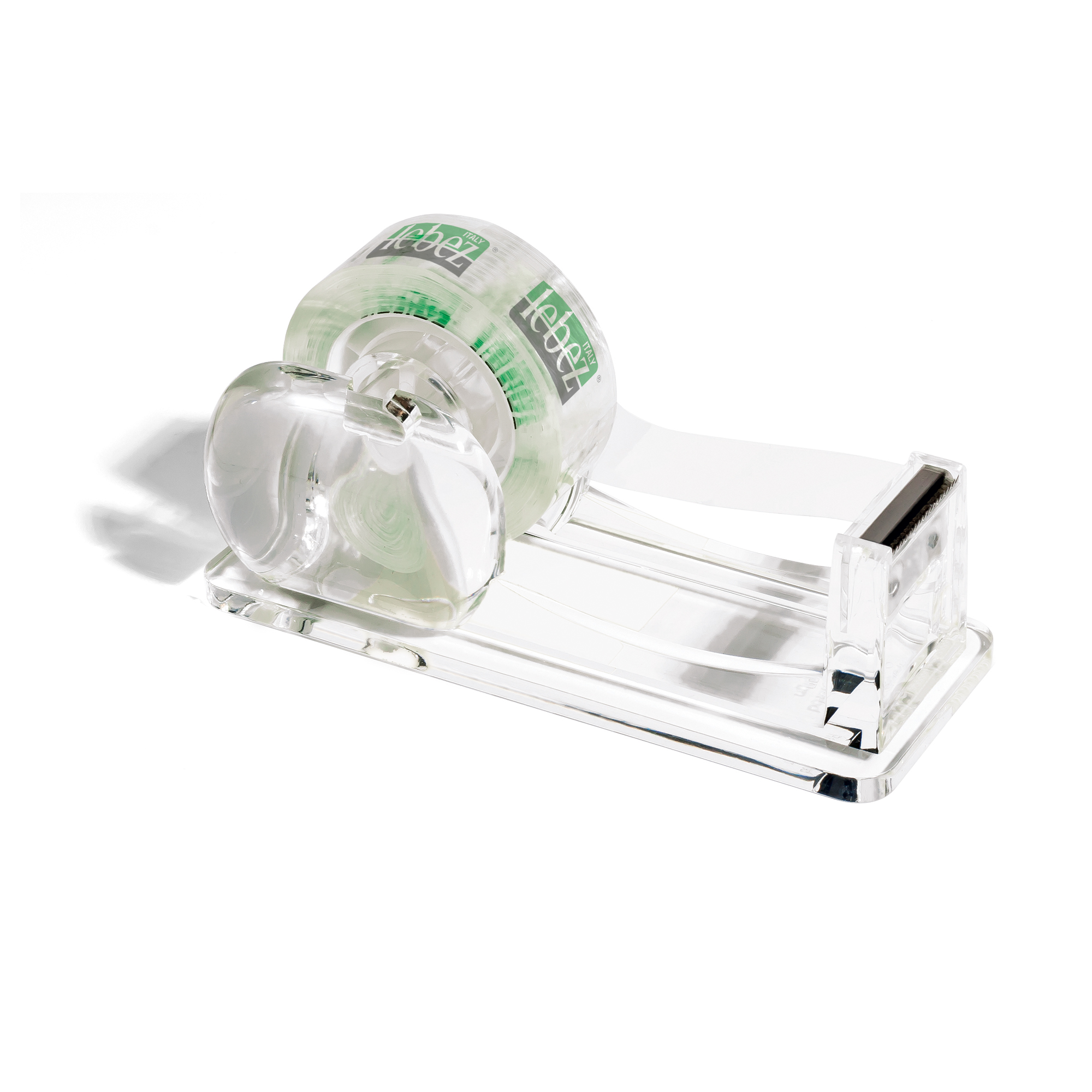 Dispenser da tavolo - per nastri adesivi 33 m - trasparente - Lebez