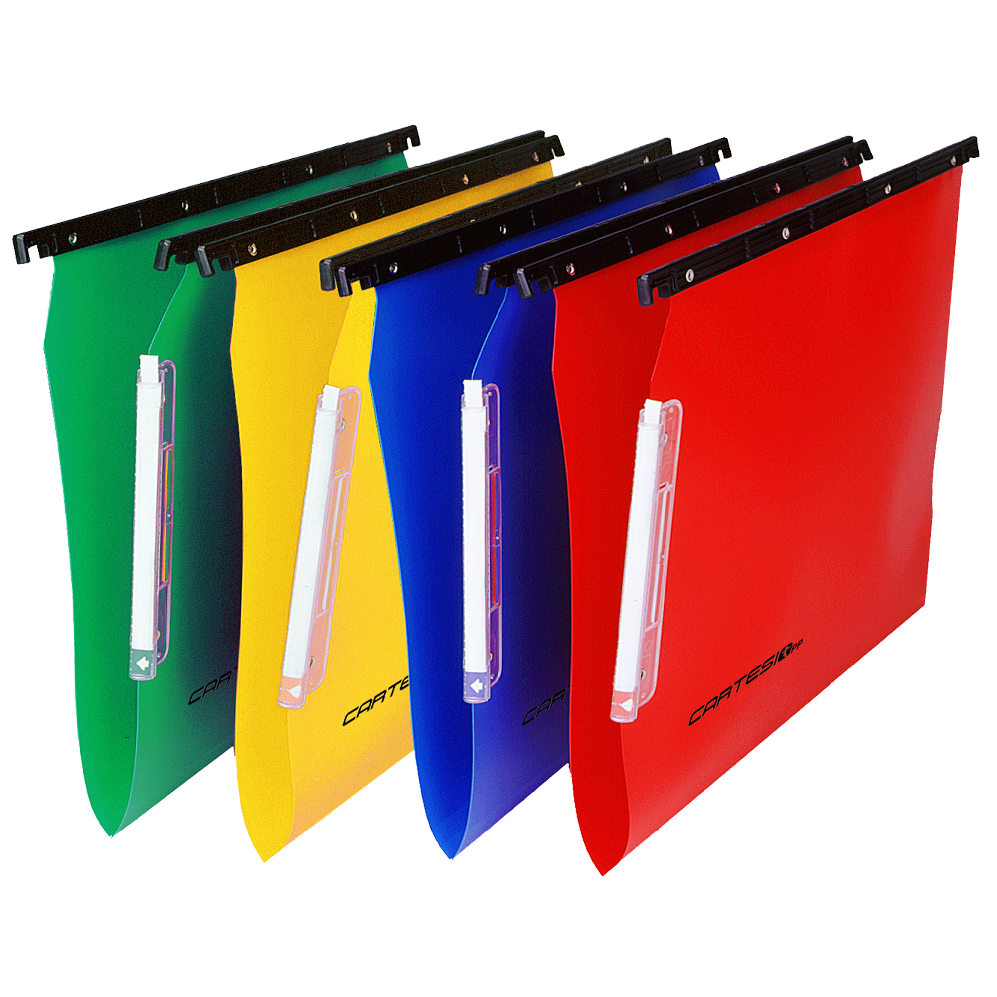 Cartella sospesa Cartesio PP - armadio - PPL - interasse 33 cm - fondo V - 32,6 x 28 cm - colori assortiti - Bertesi