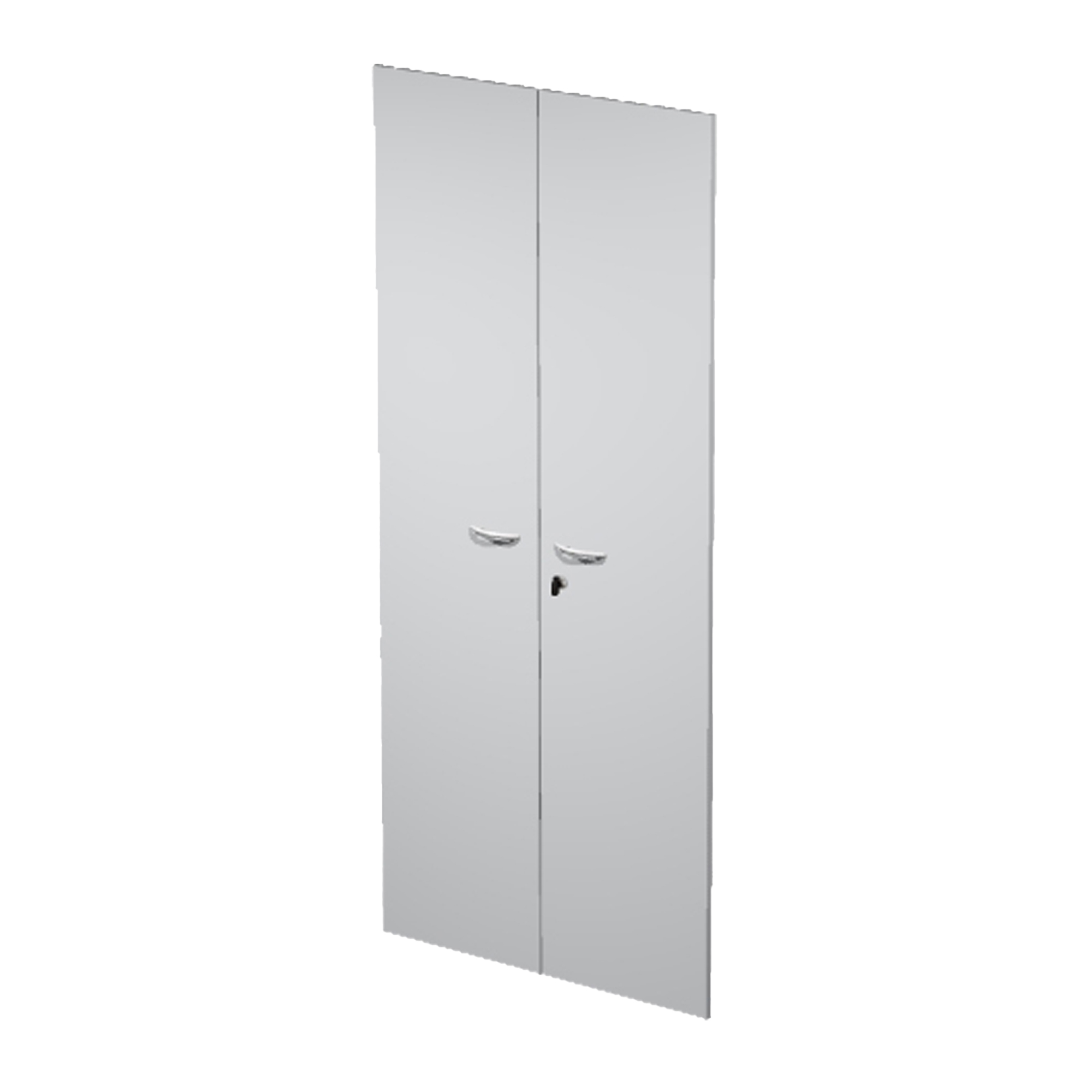 Coppia ante Easy - per mobile alto - 80 x 175 cm - spessore 18 mm - melaminico - grigio