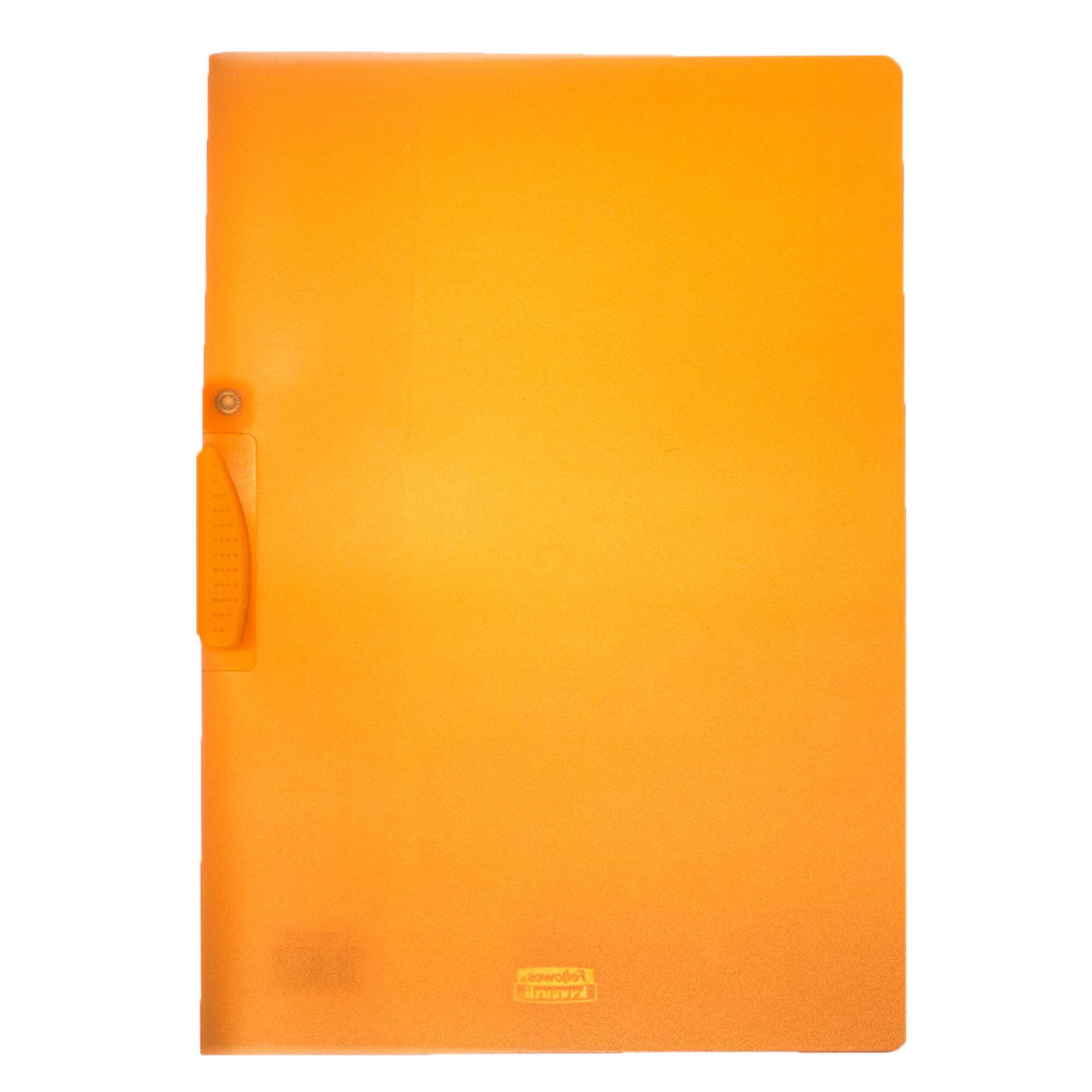 Cartellina con molla Clipper - A4 - PP - trasparente arancio - Fellowes