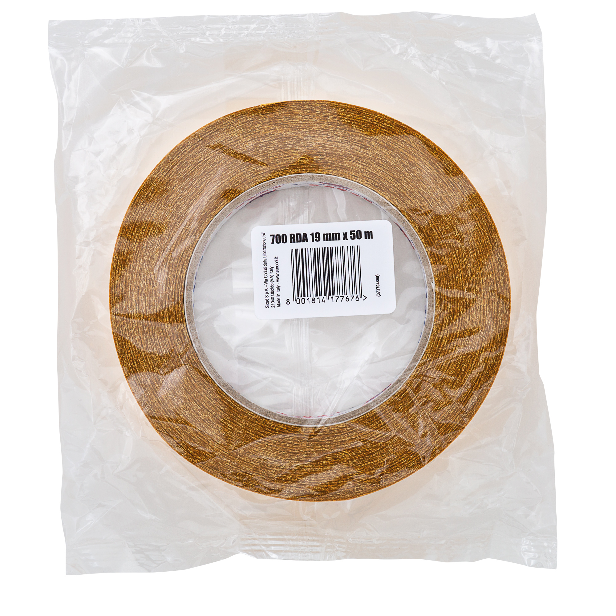 Nastro biadesivo 700RDA - confezionato singolarmente - 19 mm x 50 m - trasparente - Eurocel