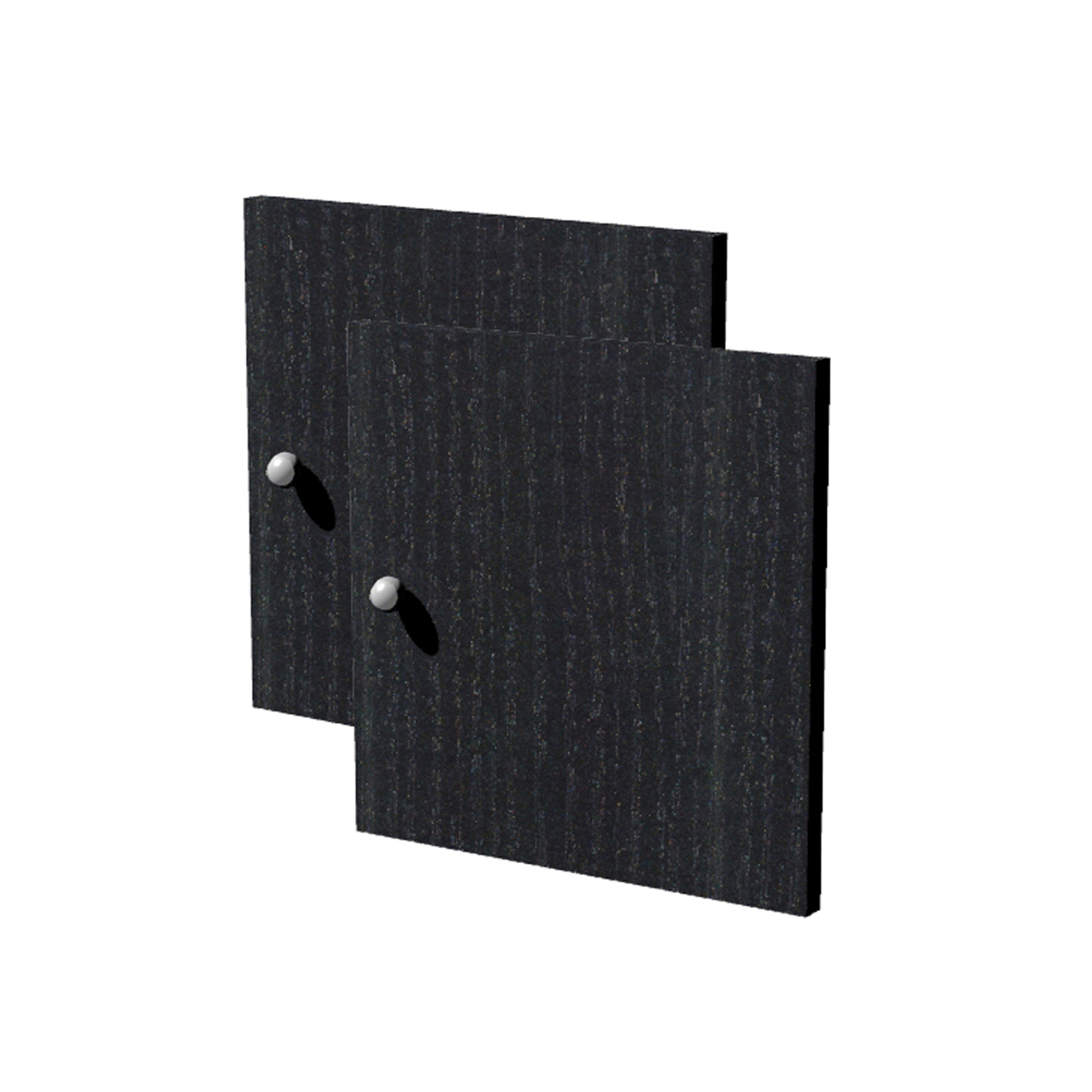Coppia ante Rainbow - 32,2 x 32,1 cm - per libreria - nero venato