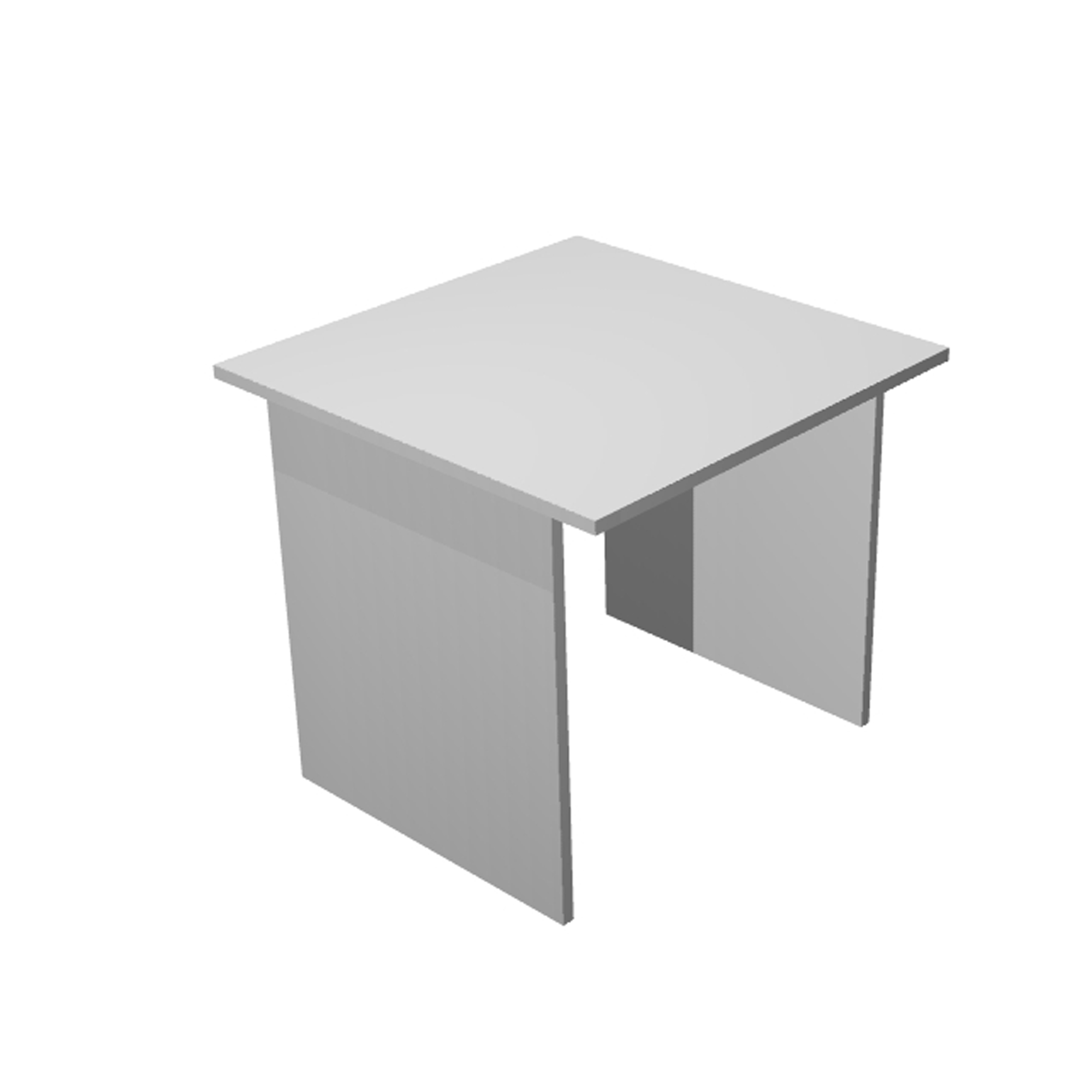 Scrivania Easy - lineare - 80 x 80 x 72 cm - grigio