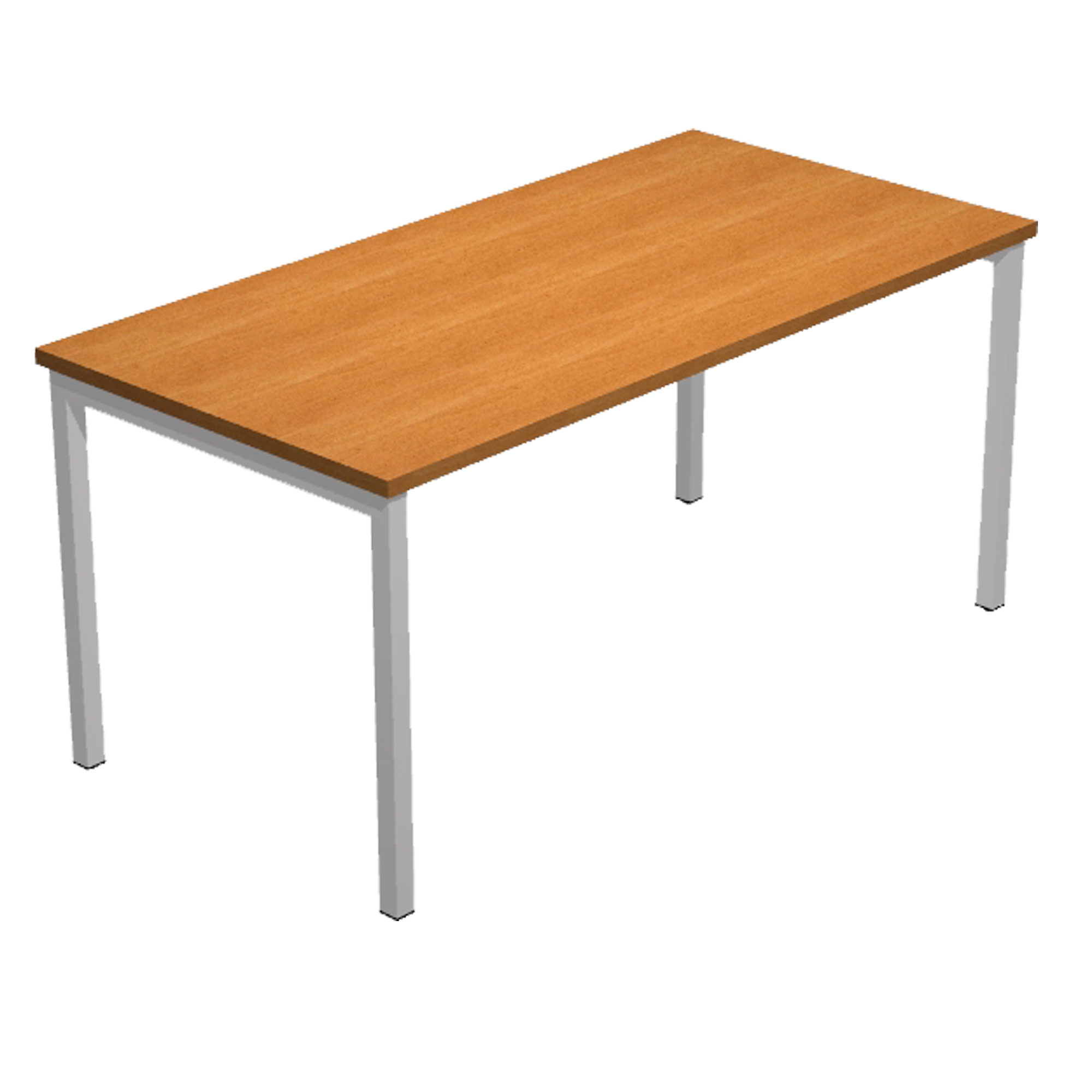 Scrivania Easy Plus - lineare - 140 x 80 x 72,5 cm - noce chiaro