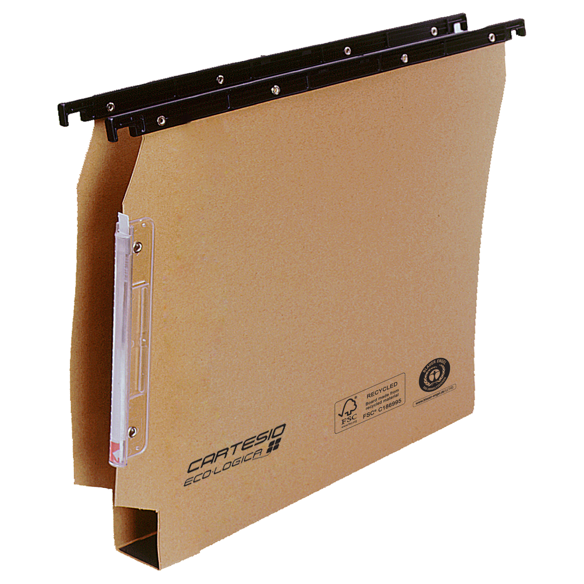 Cartella sospesa Cartesio Eco-logica - armadio - 33 cm - fondo U - 33 x 28 cm - avana - Bertesi