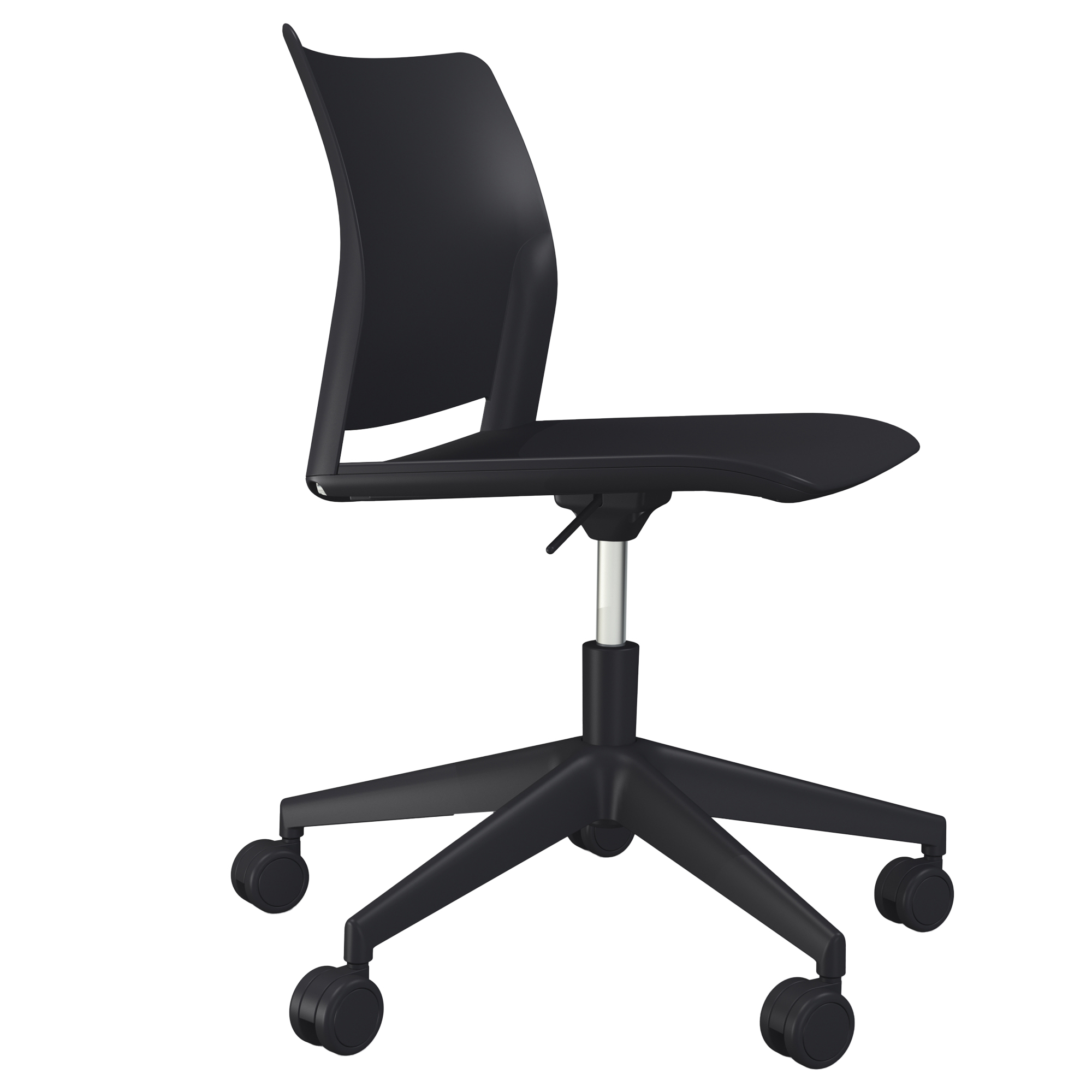 Seduta Home/Office Alpha APGN - senza braccioli - nero - Unisit