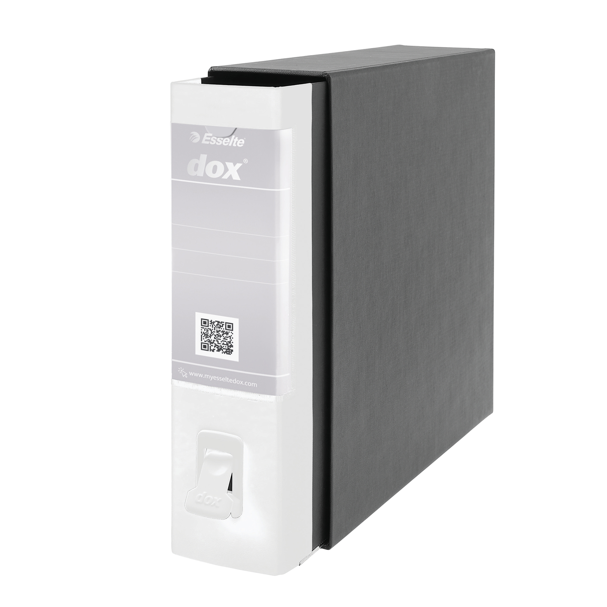 Registratore Dox 2 - dorso 8 cm - protocollo 23 x 34 cm - bianco - Esselte Dox