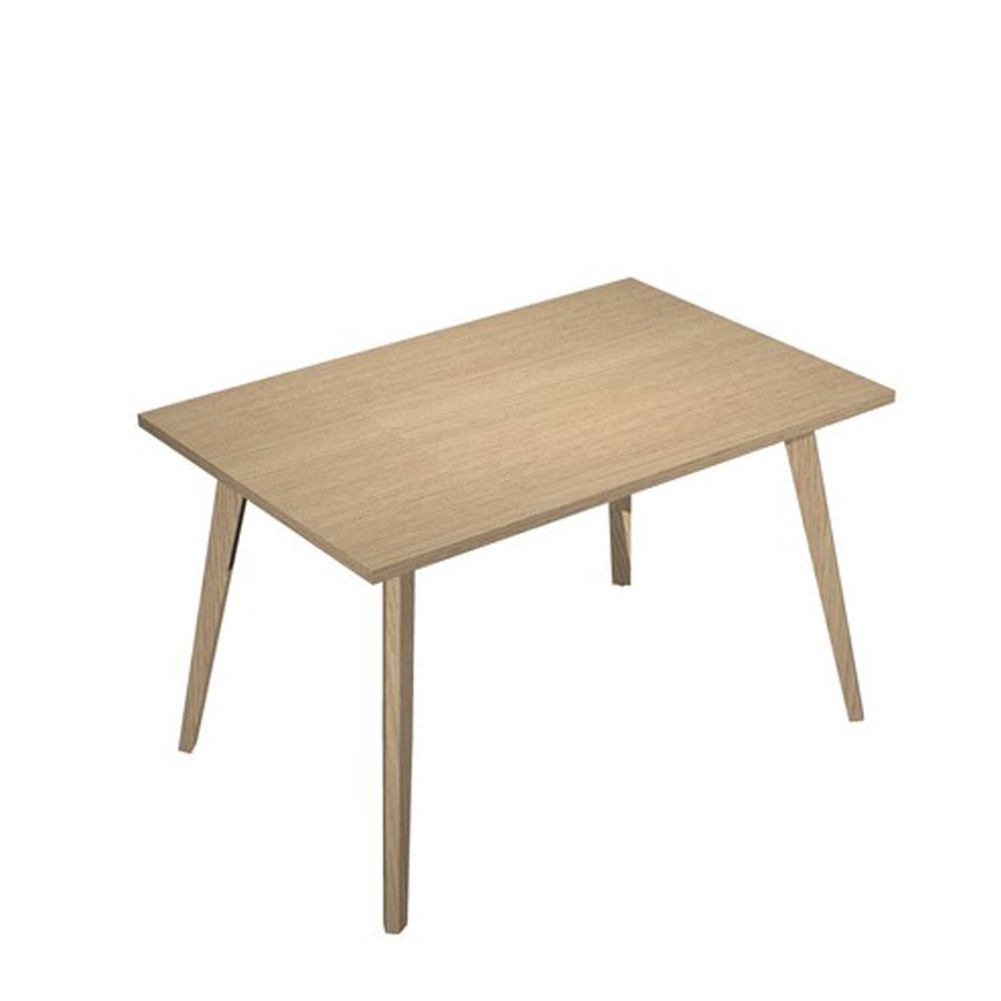 Scrivania Woody - 120 x 80 x H 74,4 cm - rovere / rovere