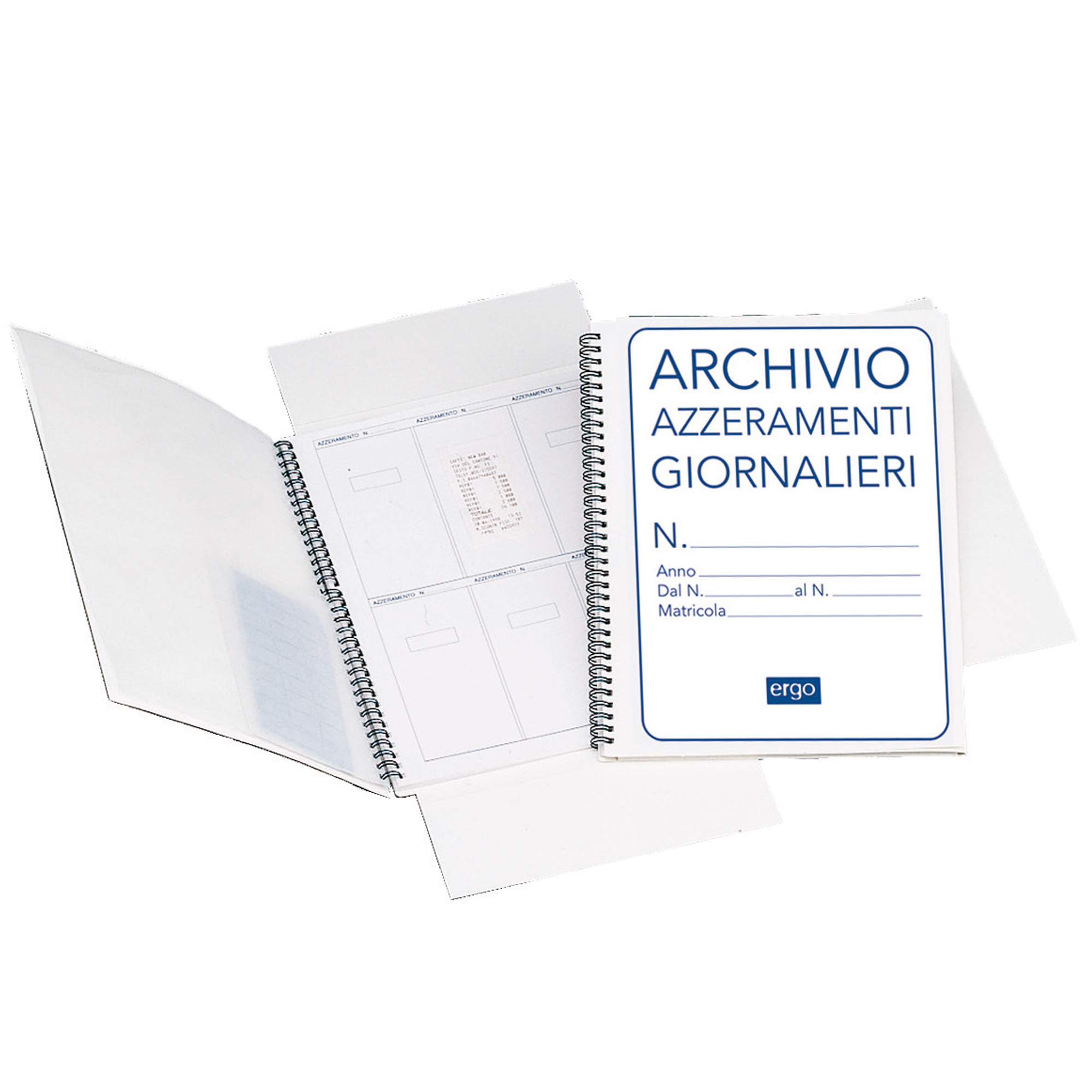 Cartella azzeramenti giornalieri - 13 fogli - 1820AZT00 - Data Ufficio