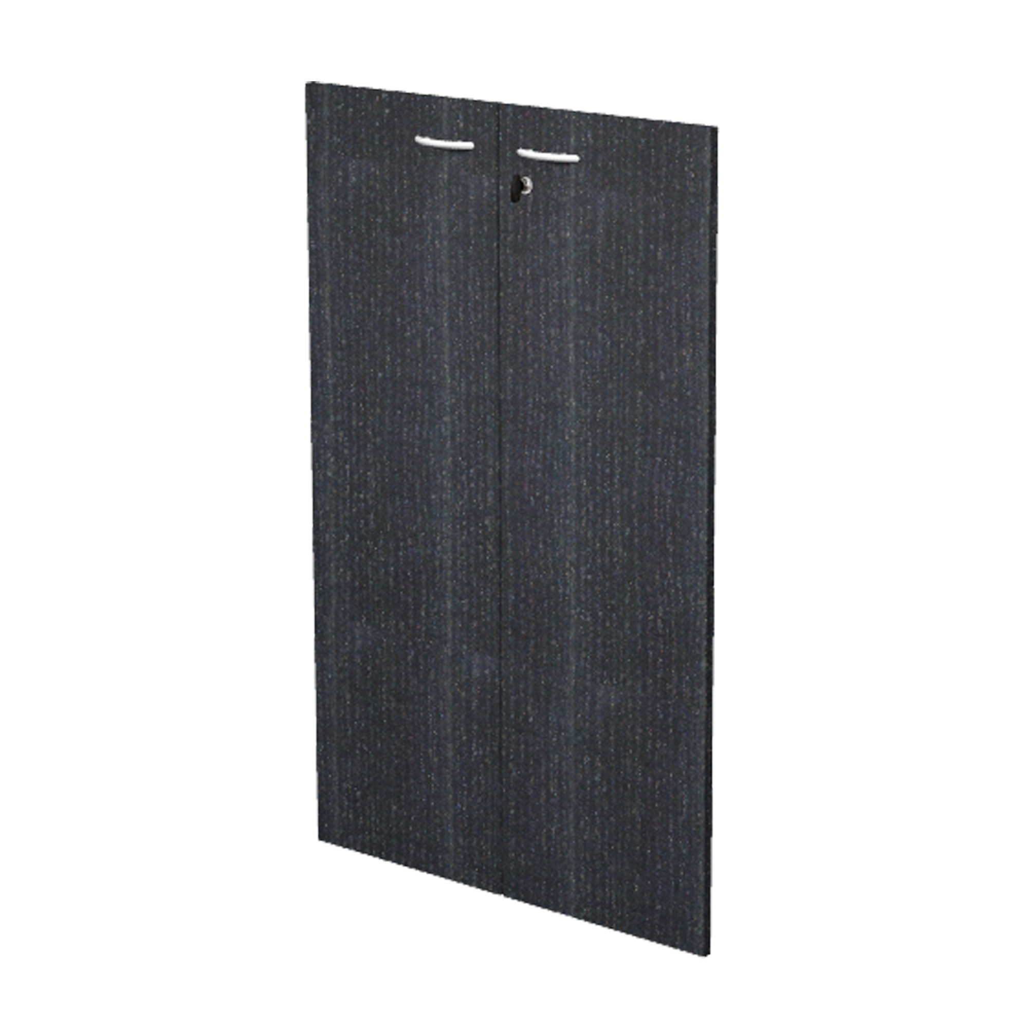 Coppia ante Easy - per mobile medio - 80 x 115 cm - spessore 18 mm - melaminico - nero venato