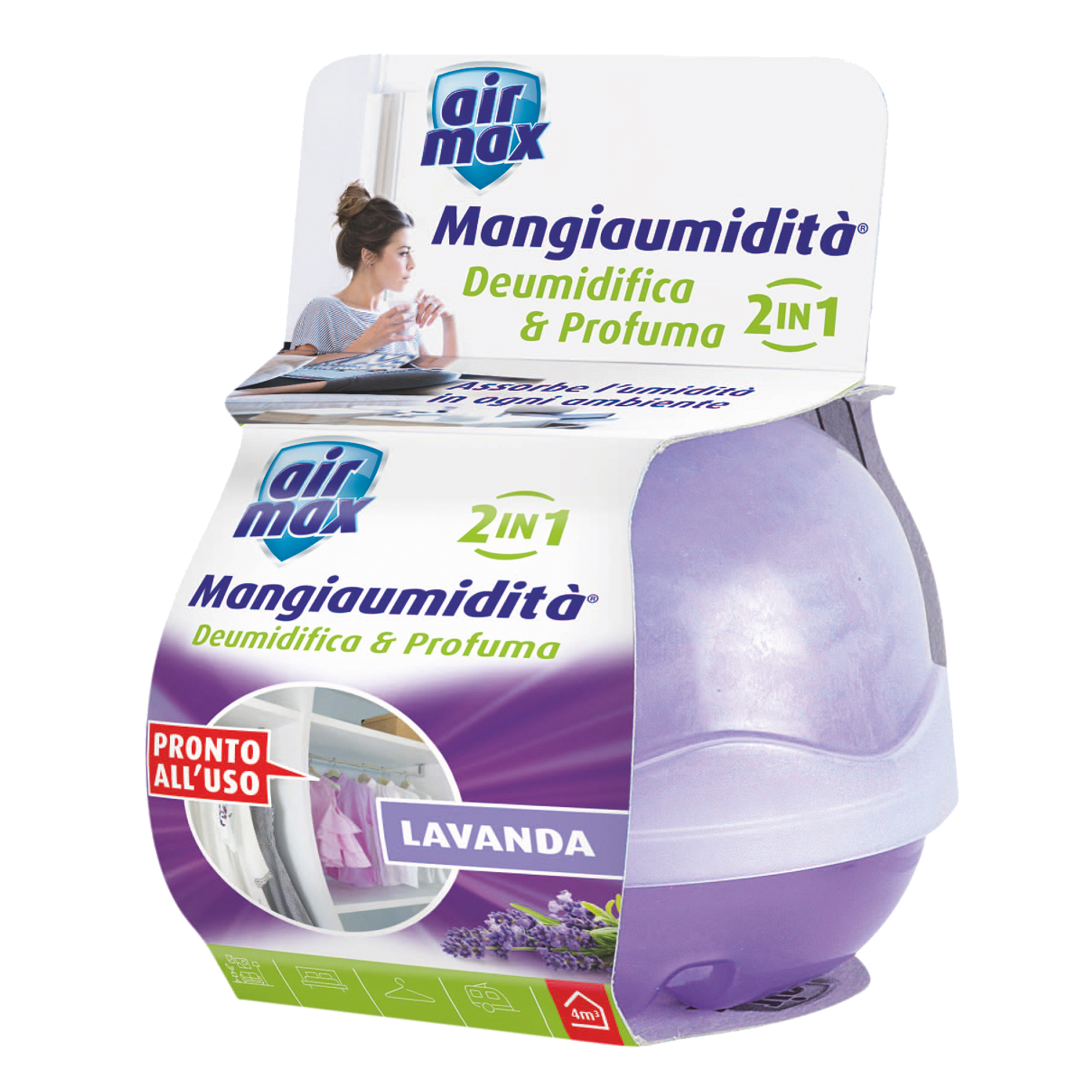Kit Mangiaumidità 2 in 1 Deo Lavanda - 40 gr - Air Max