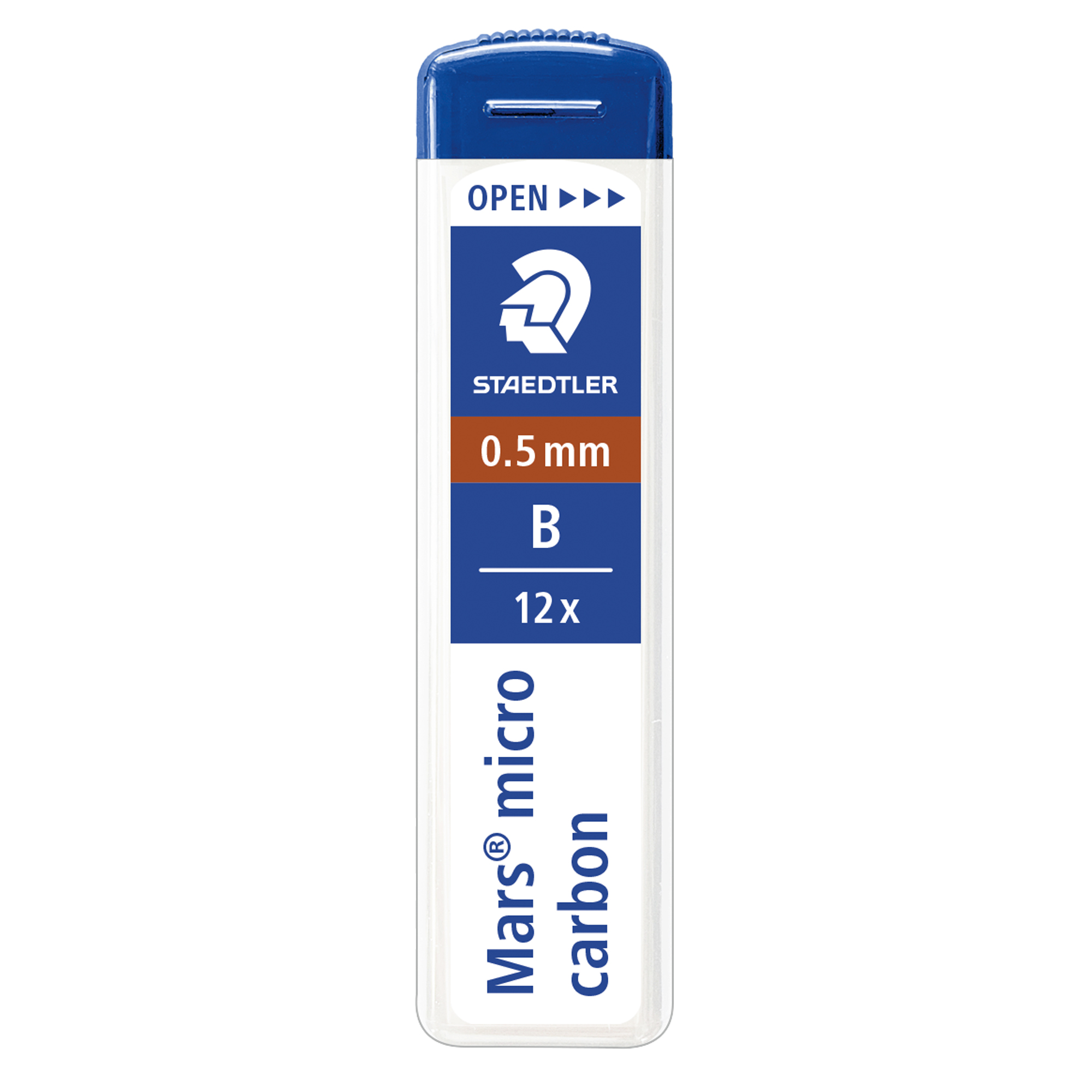 Astuccio 12 Mine Mars Micro - mina 0,5mm - gradazione B - Staedtler - conf. 12 astucci