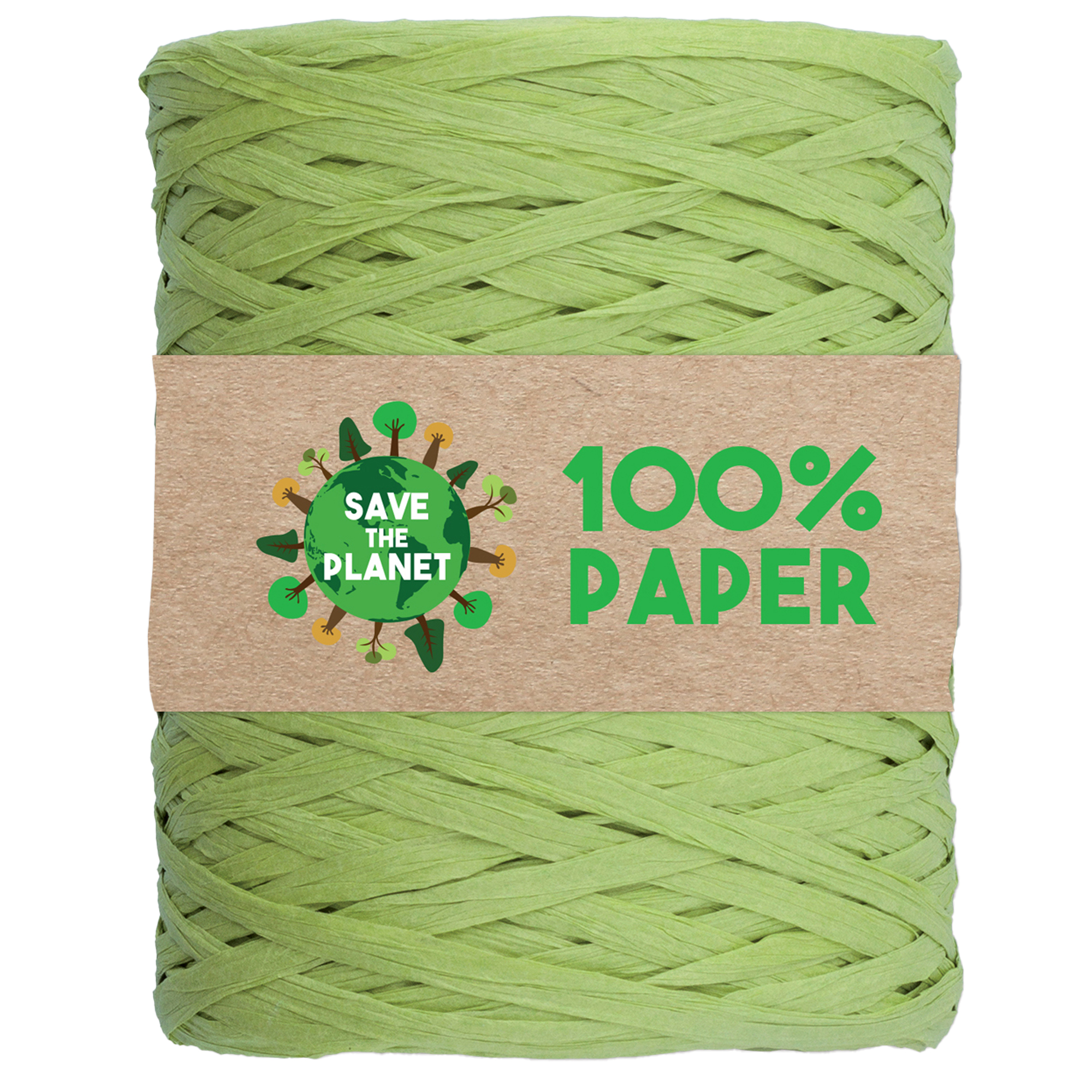 Nastro Rafia - 100 m - carta - verde 10 - Brizzolari