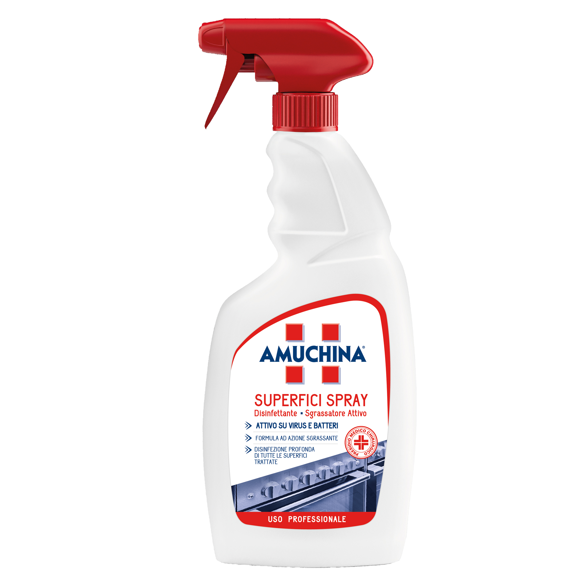 Superifici Spray Multiuso battericida e virucida - 750 ml - Amuchina Professional