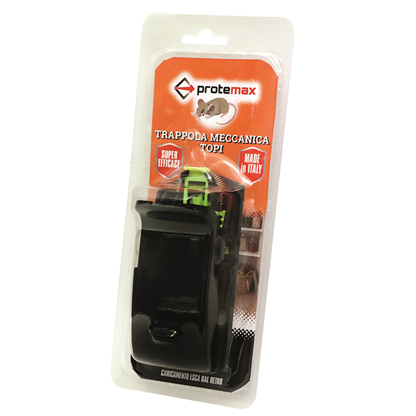 Trappola professionale per topi - 12 x 5 cm - Protemax